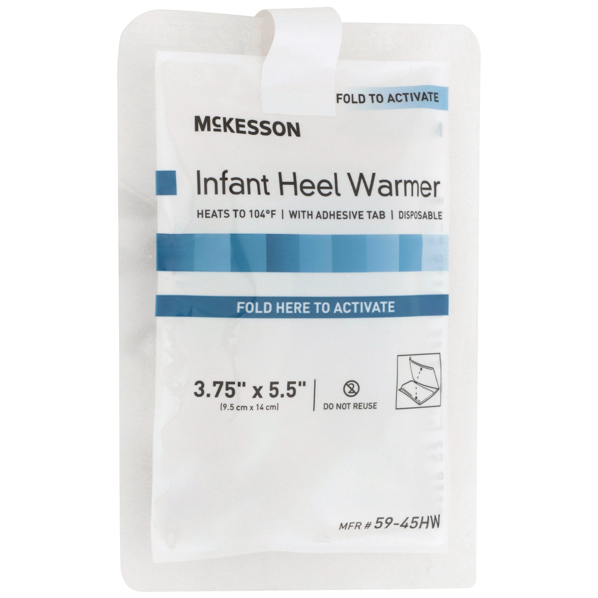McKesson Infant Heel Warmer, 3¾ x 5½ Inch (25 Units)