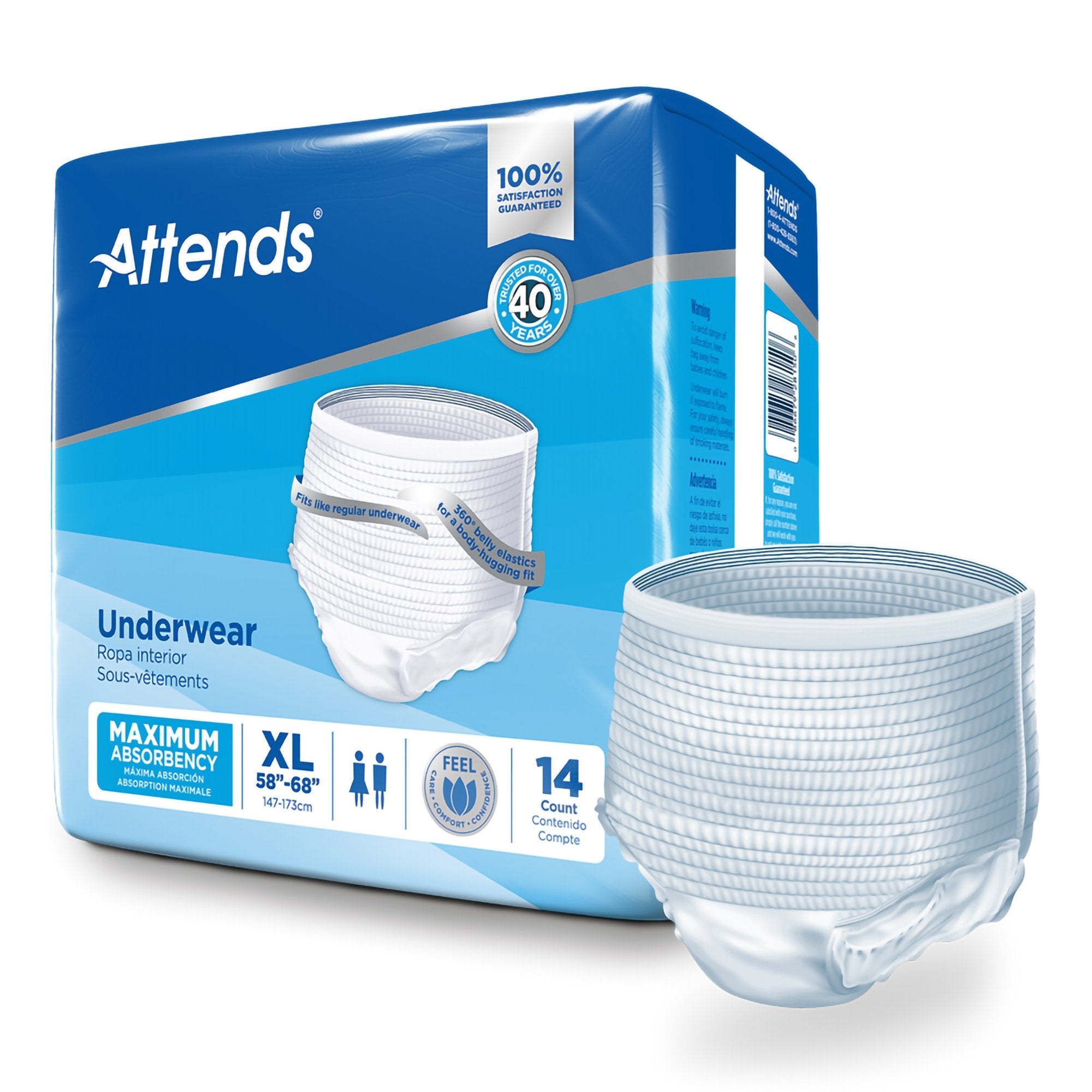 Attends® Extra Absorbency Underwear, X-Large (1 Unit)