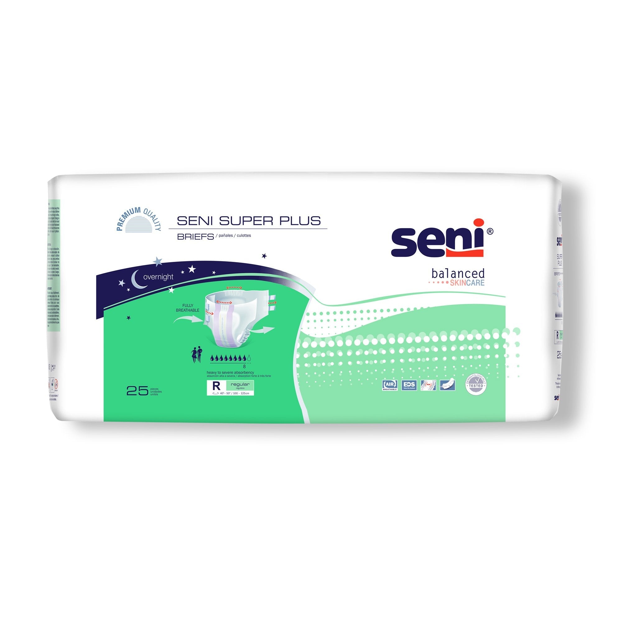 Seni® Super Plus Severe Absorbency Incontinence Brief, Regular (25 Units)