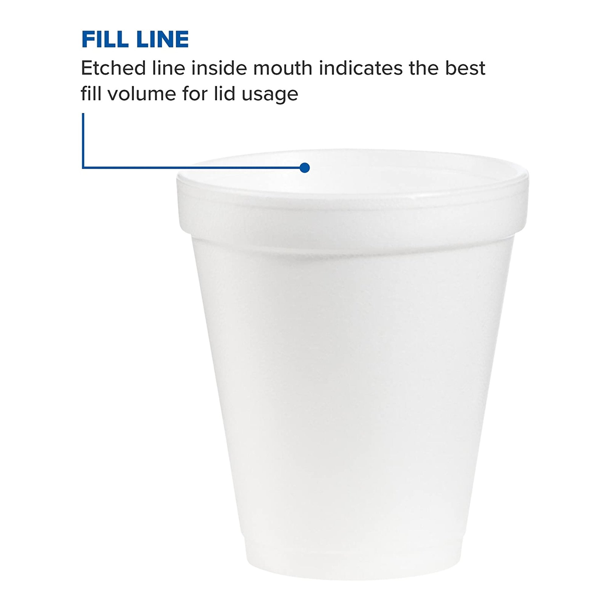 Dart® Styrofoam Drinking Cup, 6-ounce capacity (1000 Units)