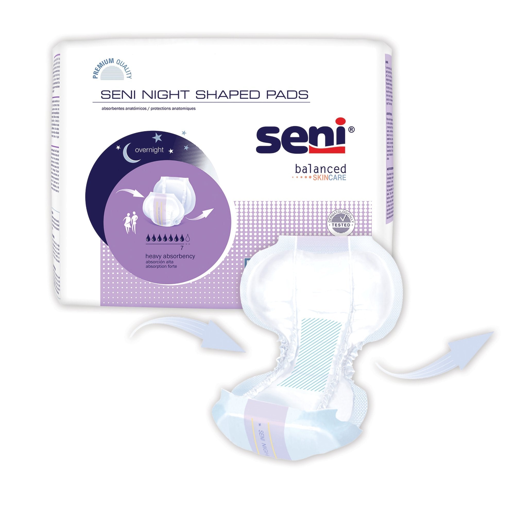 Seni® Night Shaped Pads (8 Units)