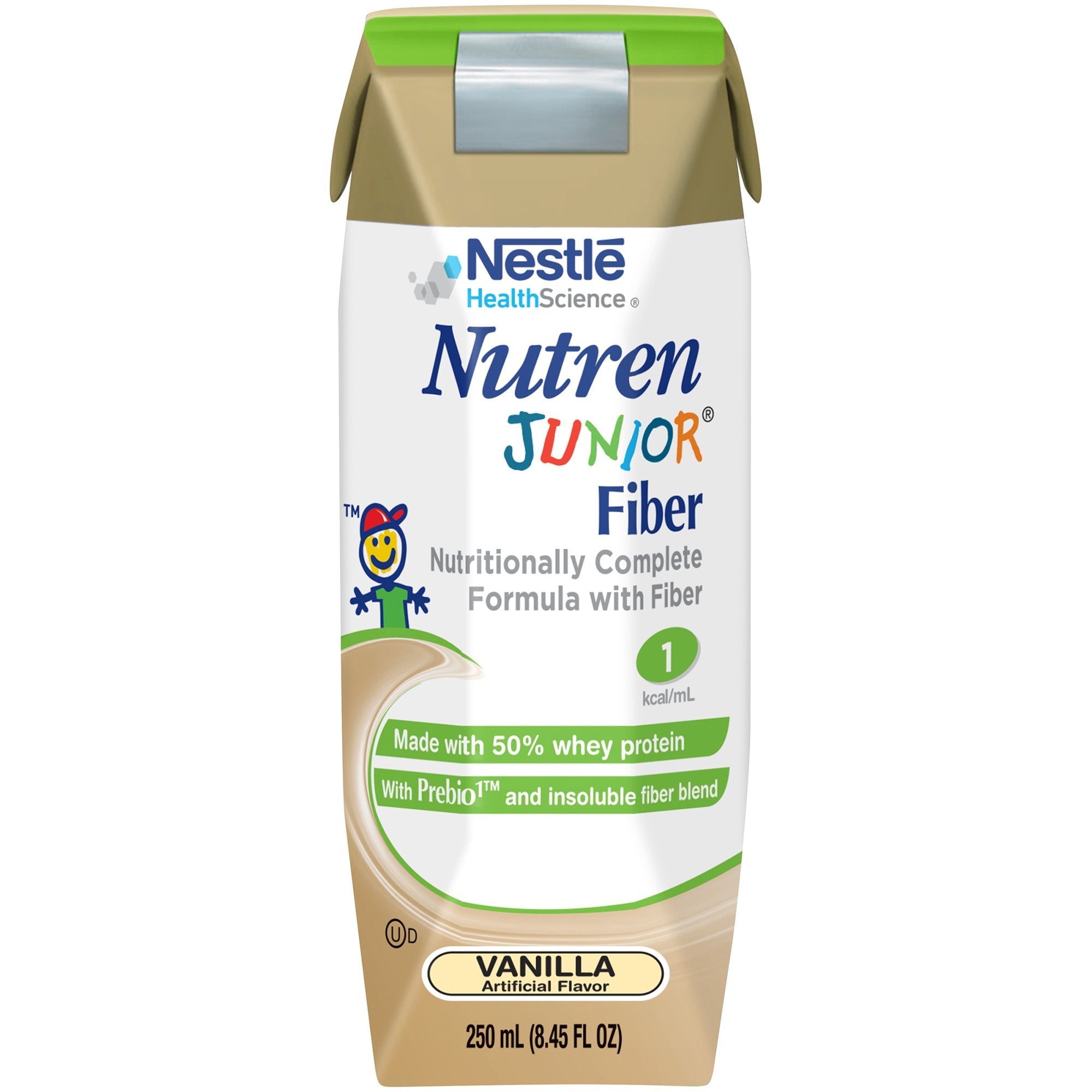 Nutren® Junior Fiber Vanilla Pediatric Oral Supplement, 8.45 oz. Tetra Prisma® (24 Units)