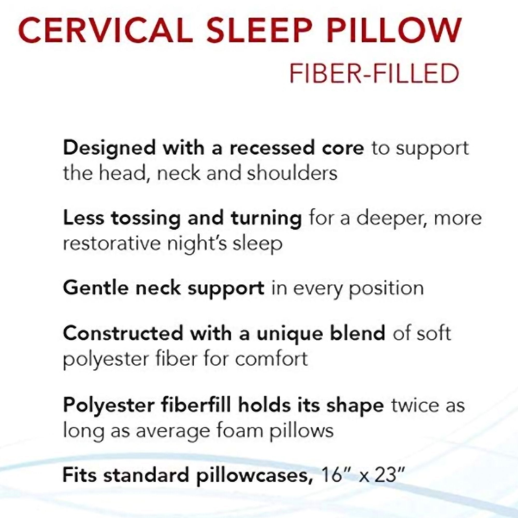 Roscoe Medical Cervical Indentation Pillow (1 Unit)