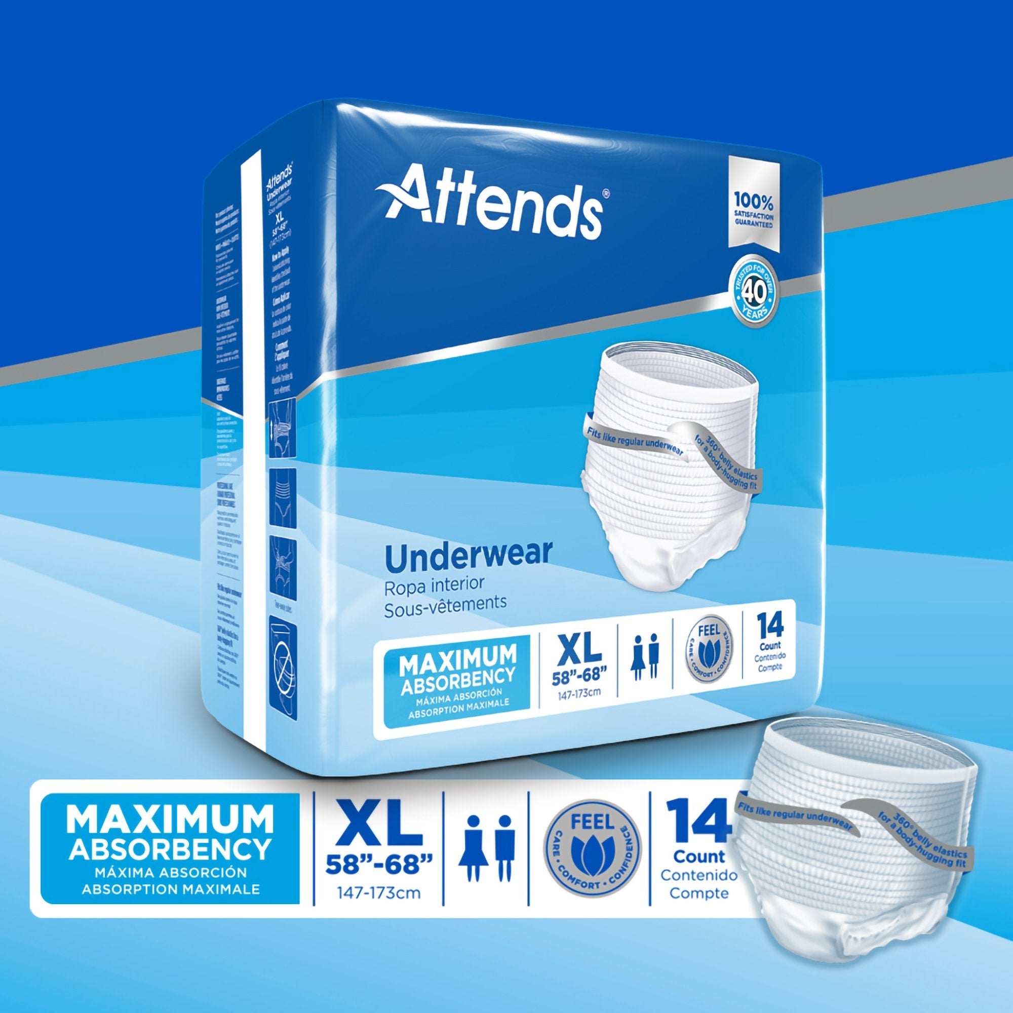 Attends® Extra Absorbency Underwear, X-Large (1 Unit)