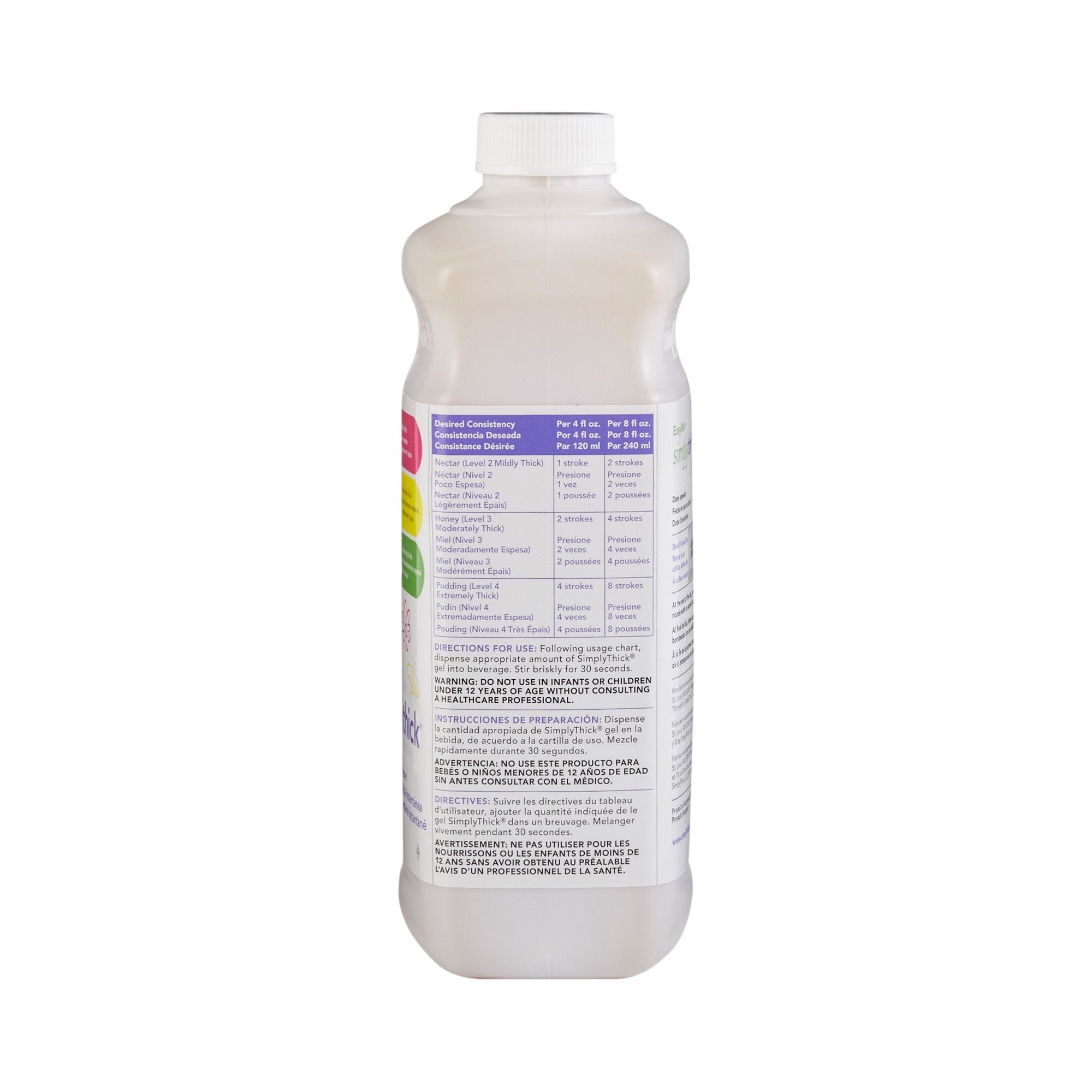 SimplyThick EasyMix Gel Thickener, 1.6L Pump Bottle - IDDSI Level 2