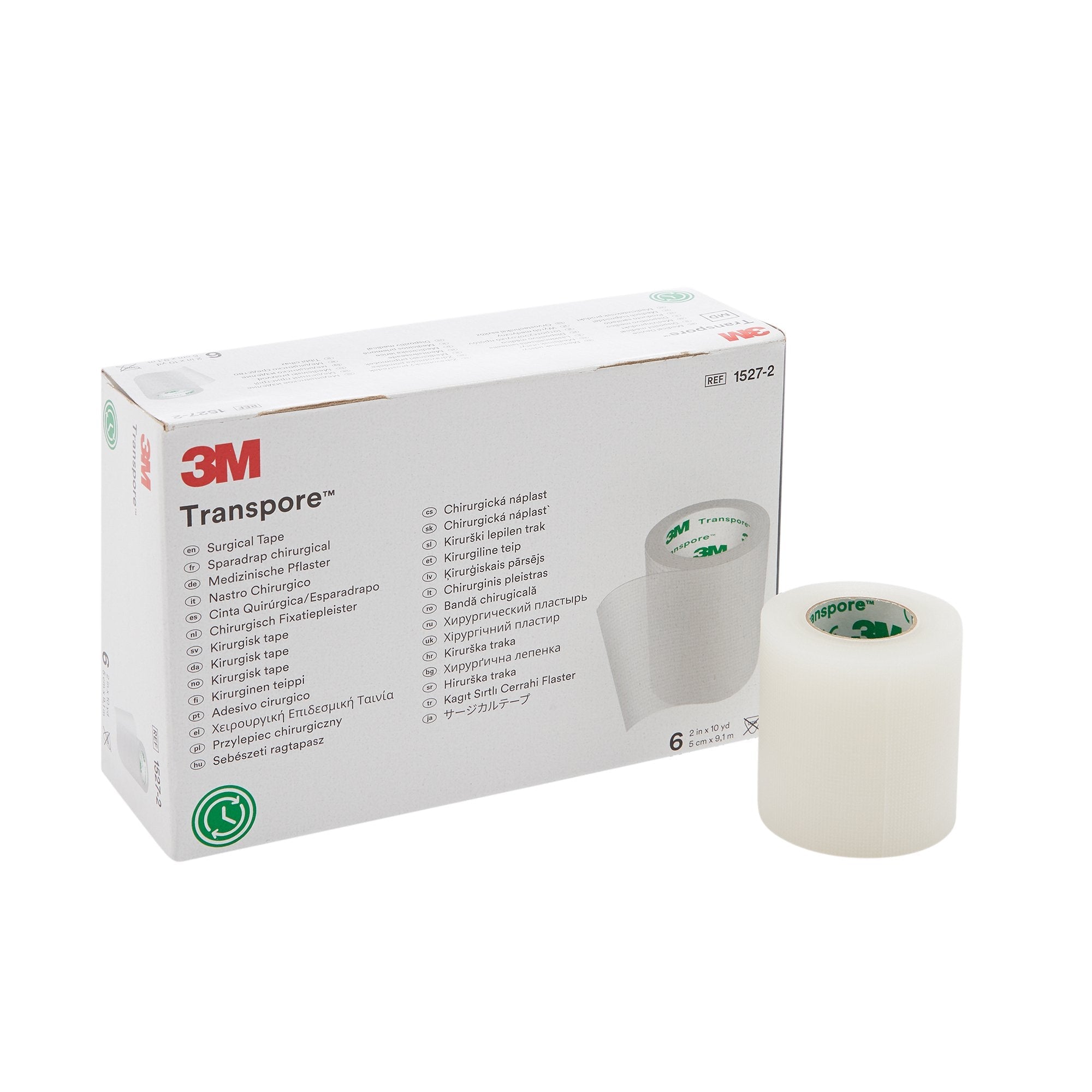 3M™ Transpore™ Plastic Medical Tape, 2 Inch x 10 Yard, Transparent (60 Units)