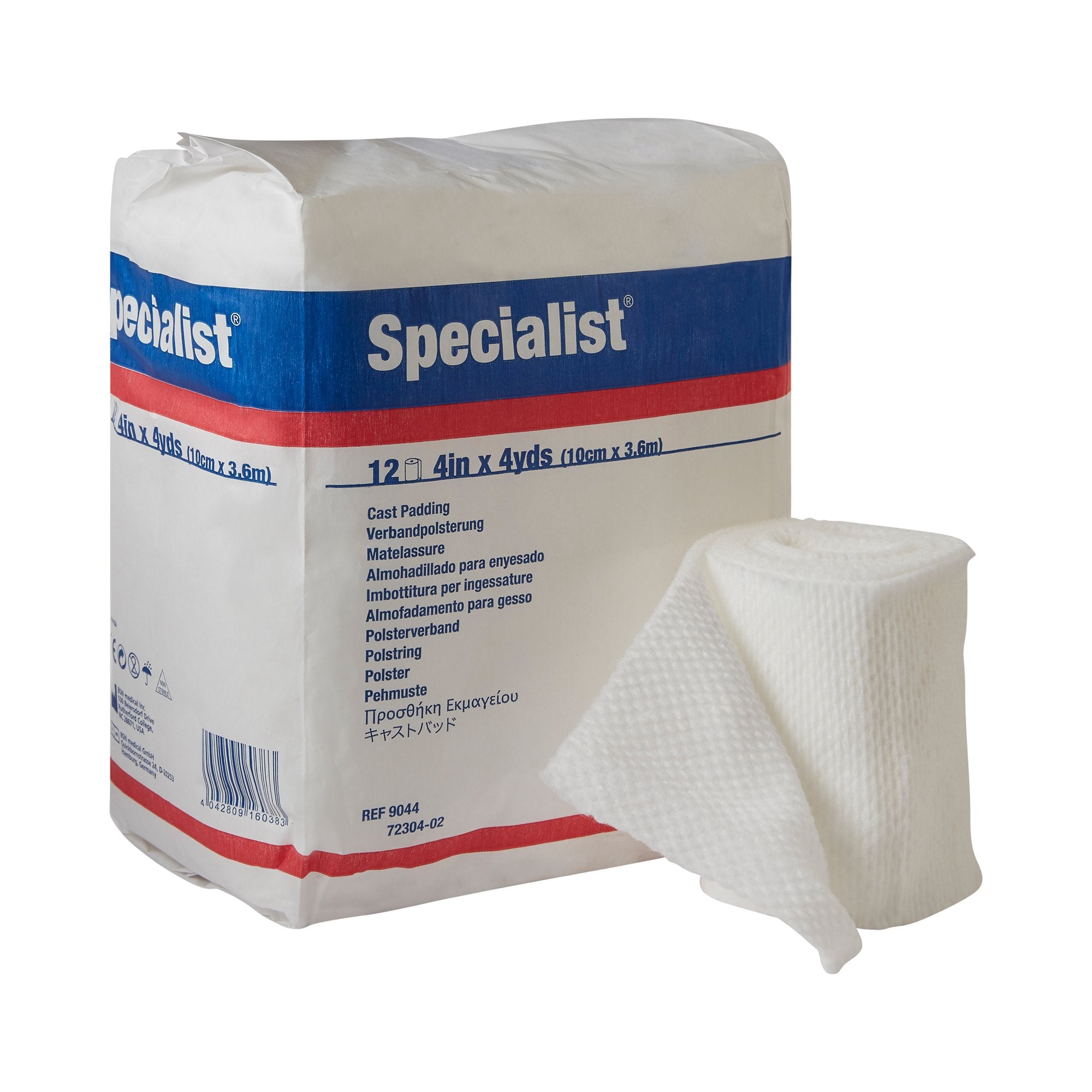 Specialist® White Cotton / Rayon Undercast Cast Padding, 4 Inch x 4 Yard (12 Units)