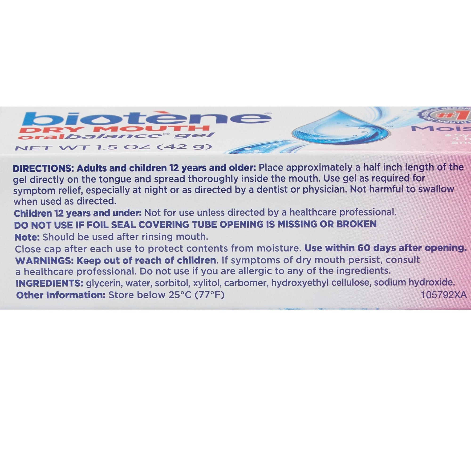 Biotene® Dry Mouth Oral Balance® Gel, 1.5 oz (1 Unit)