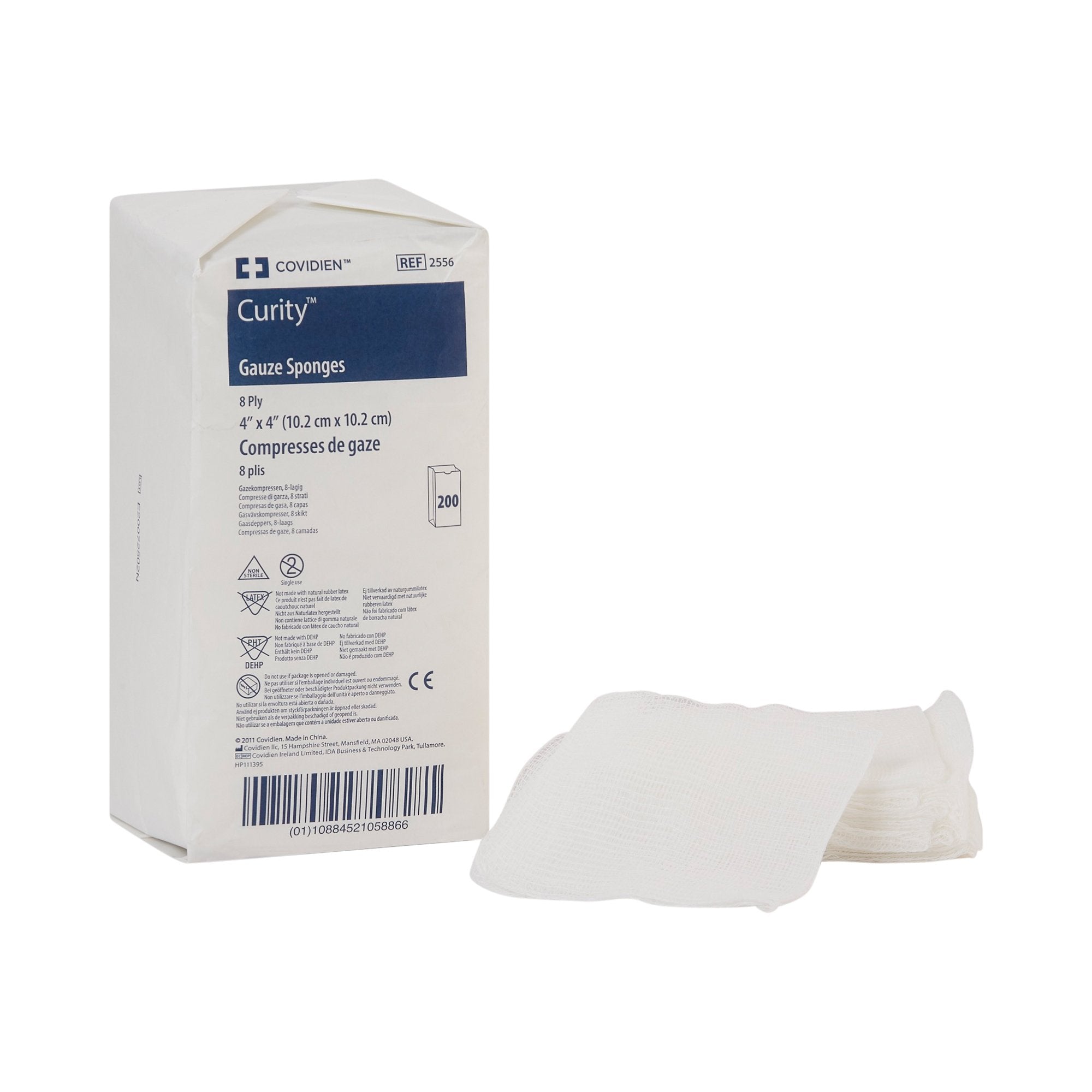 Curity™ NonSterile USP Type VII Gauze Sponge, 4 x 4 Inch (4000 Units)