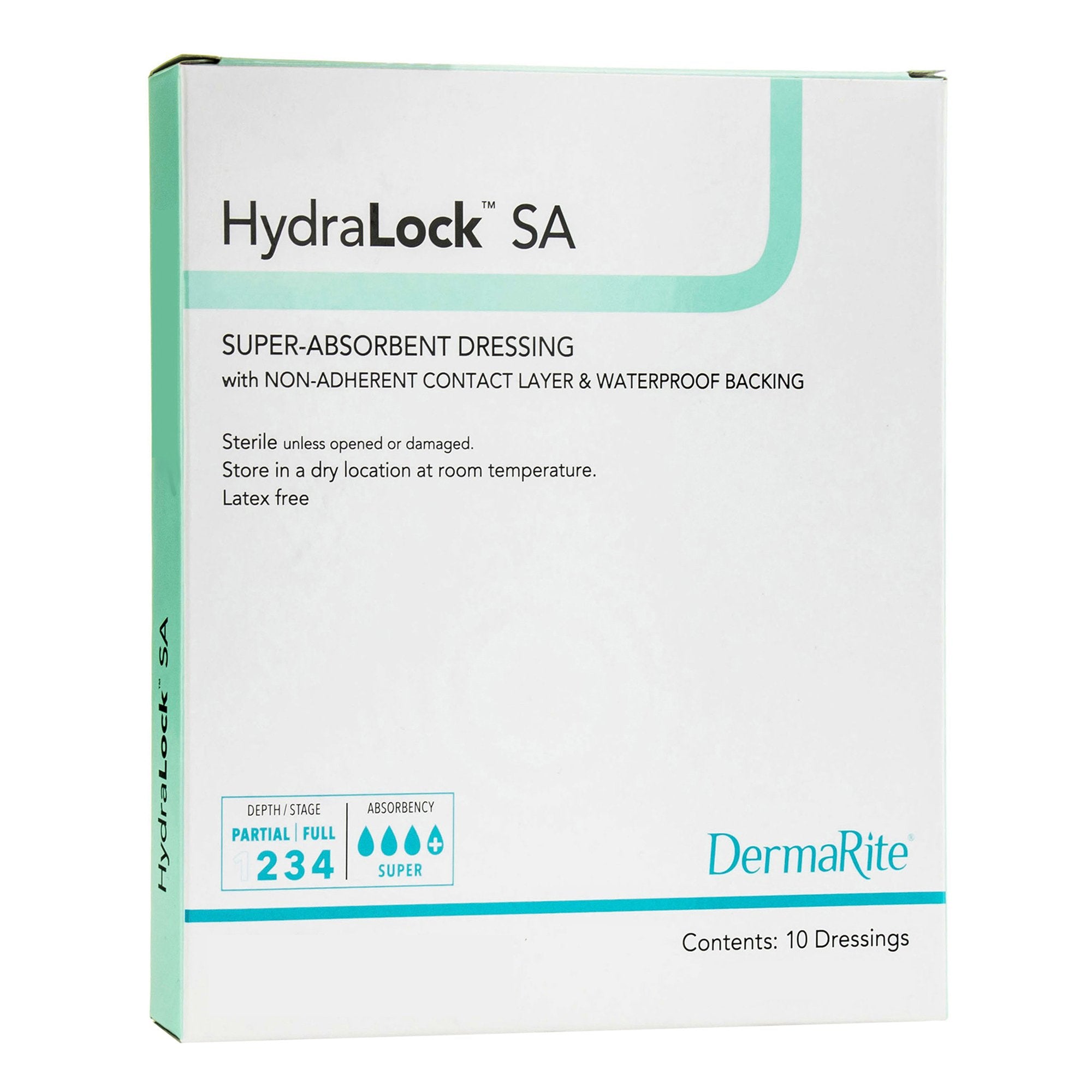 HydraLock™ Super Absorbent Dressing, 6 x 10 Inch (10 Units)