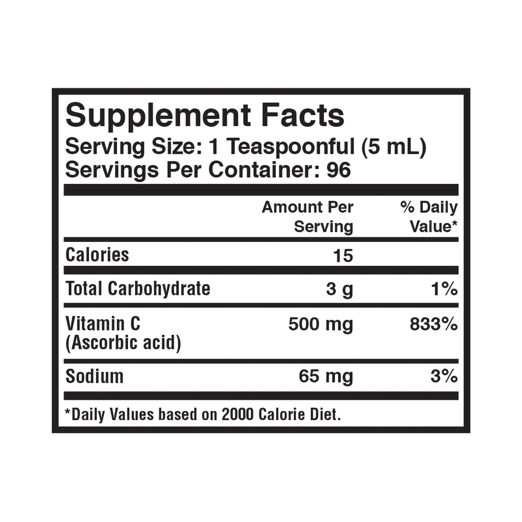 Geri-Care® Ascorbic Acid Vitamin C Supplement, 16 fl. Oz. (1 Unit)