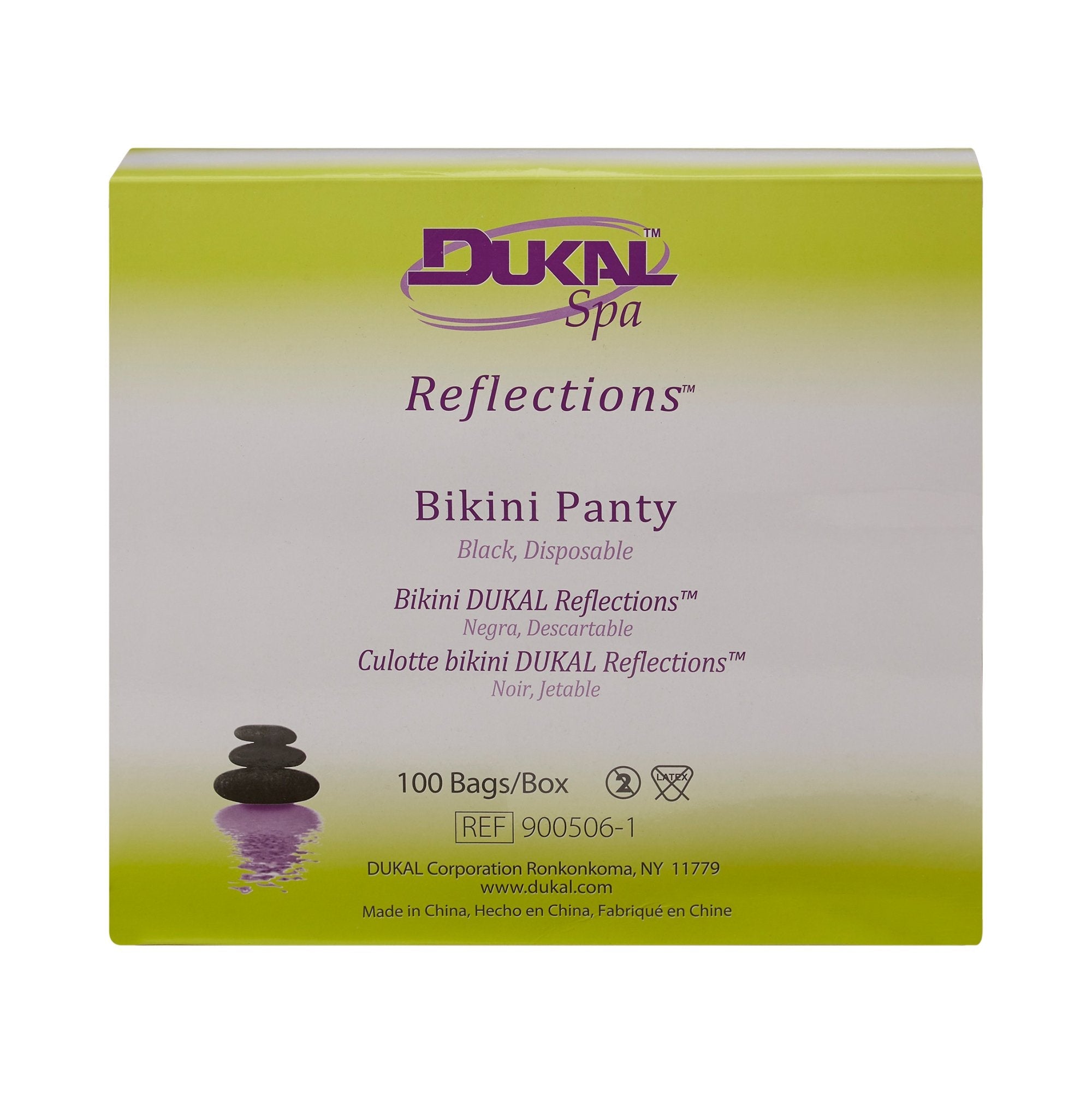 Reflections™ Disposable Bikini Panty, Black (100 Units)