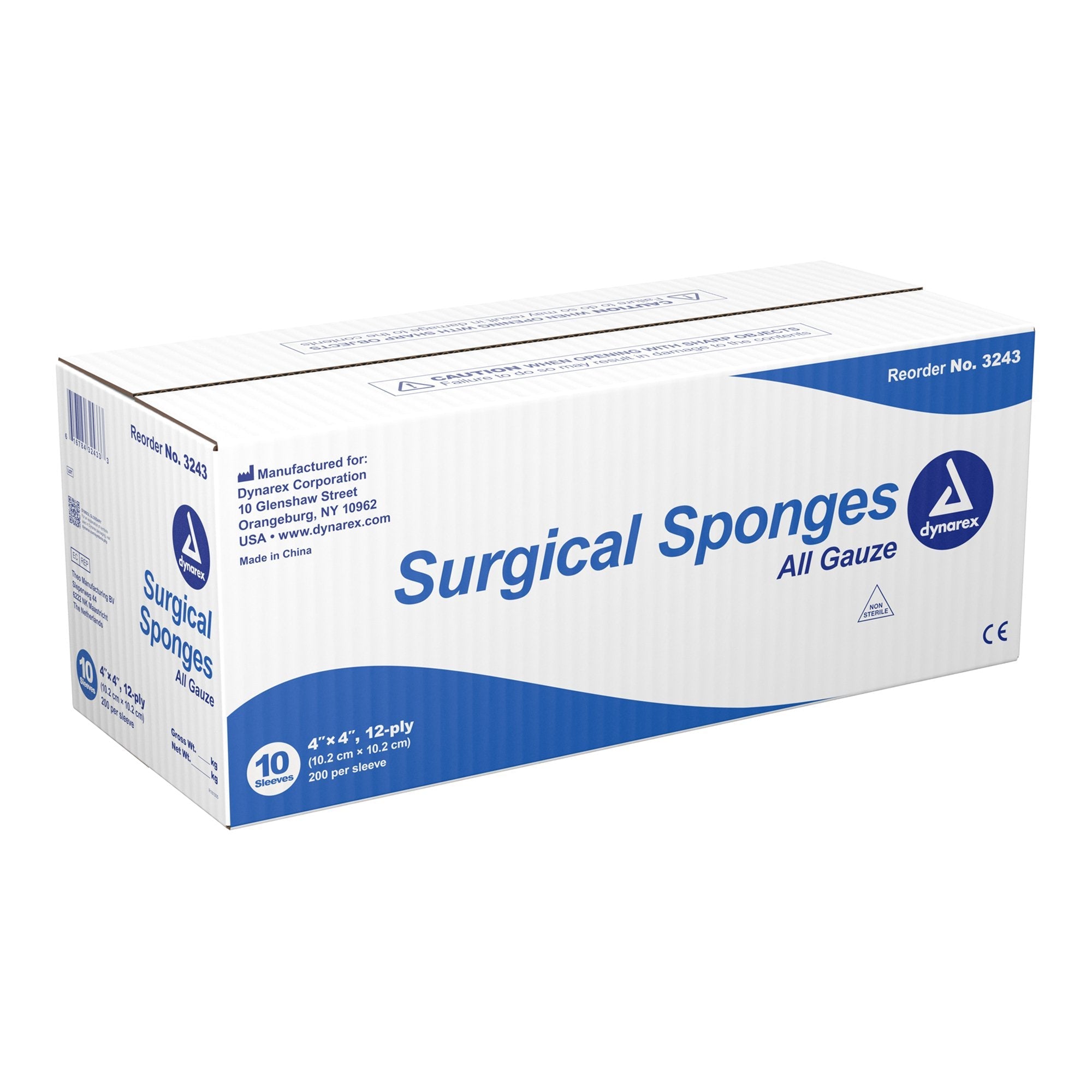 Dynarex® Gauze Sponge, 4 x 4 Inch (10 Units)