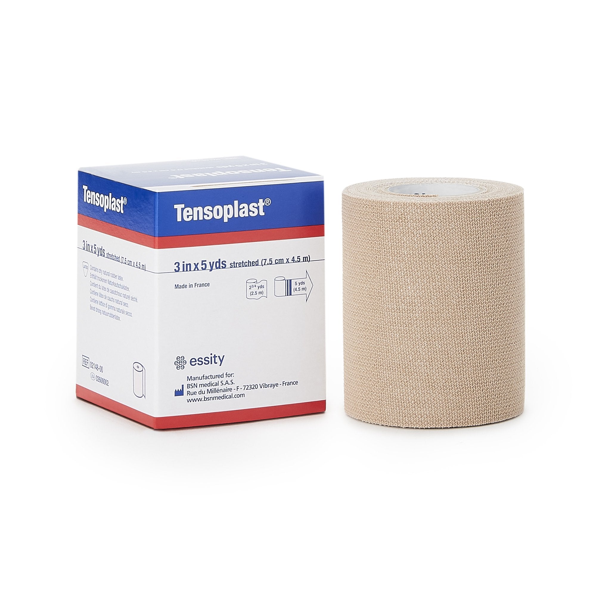 Tensoplast® No Closure Elastic Adhesive Bandage, 3 Inch x 5 Yard (1 Unit)