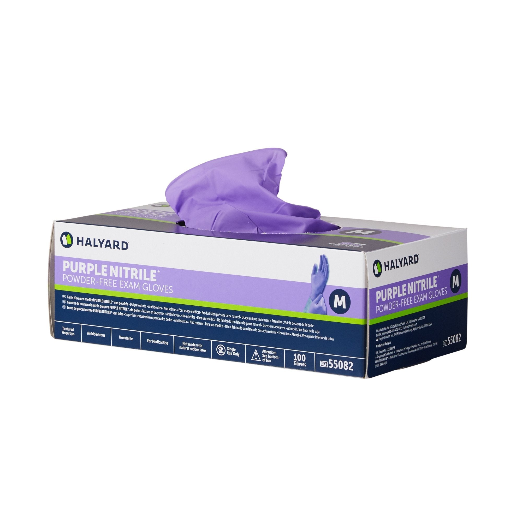 Purple Nitrile® Exam Gloves Medium Size - Chemo Tested, 100 Pack