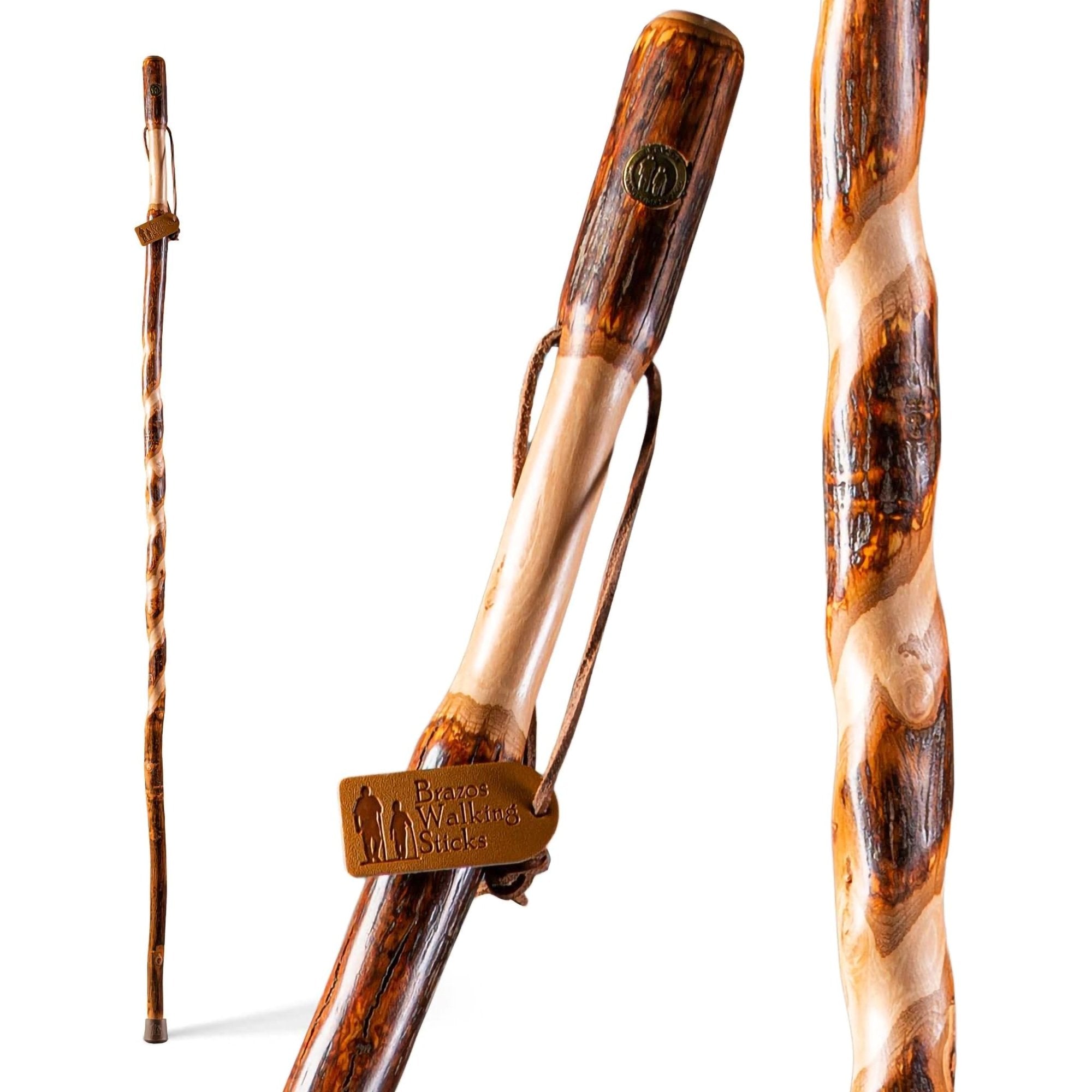 Brazos™ Twisted Hickory Rustic Walking Stick, 41-Inch (1 Unit)