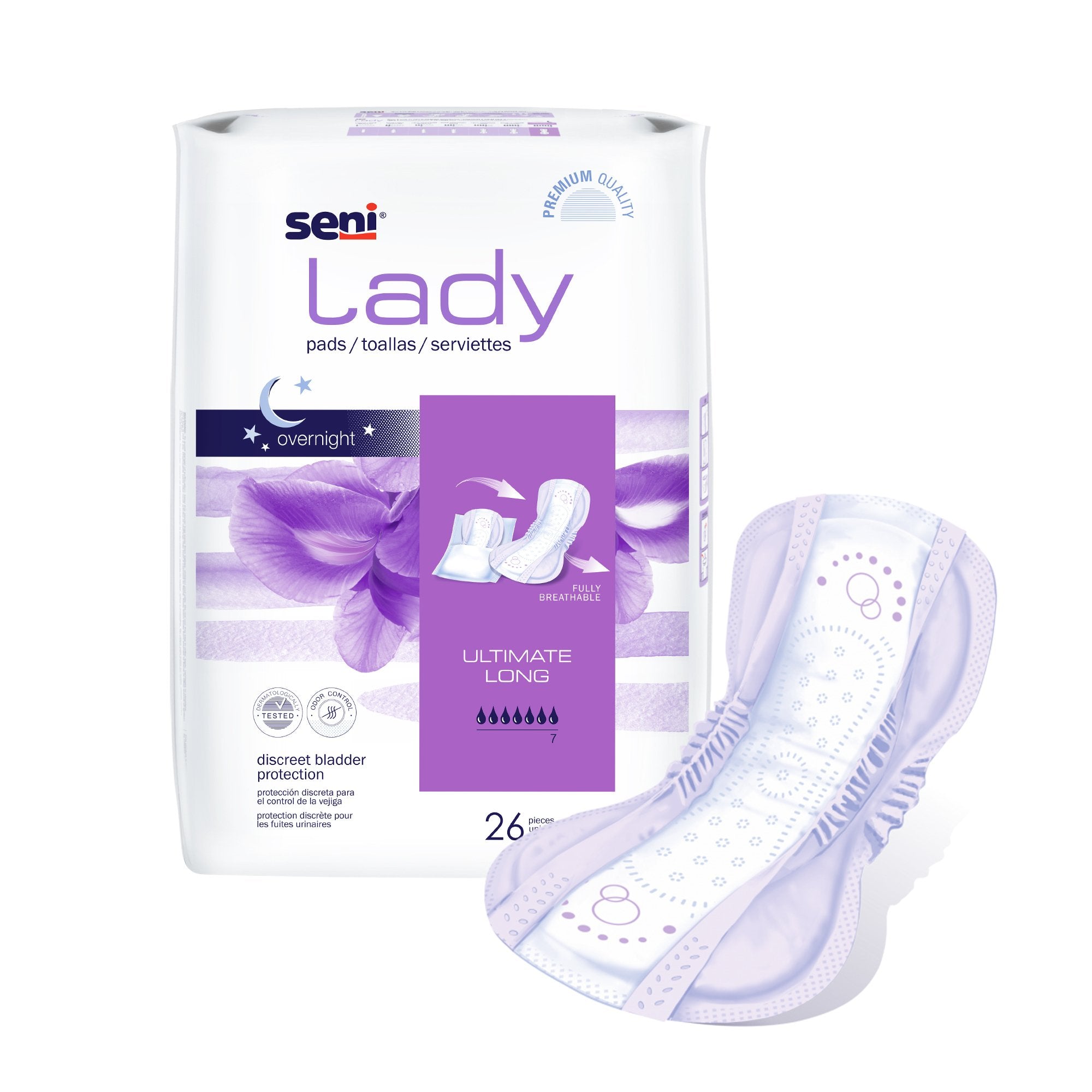 Seni® Lady Ultimate Pads, Long (208 Units)