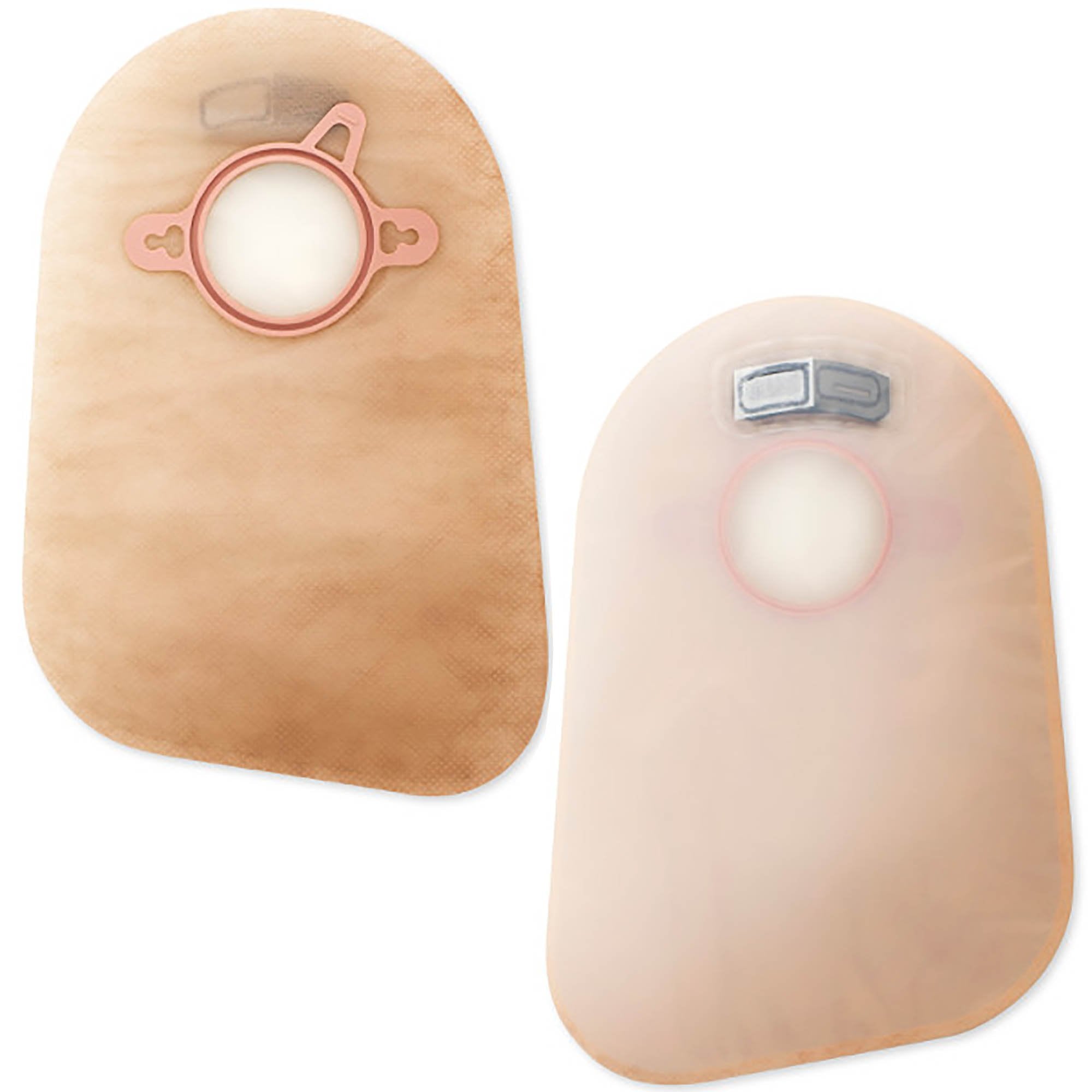 New Image™ Two-Piece Closed End Beige Filtered Ostomy Pouch, 9 Inch Length, 2¼ Inch Flange (60 Units)