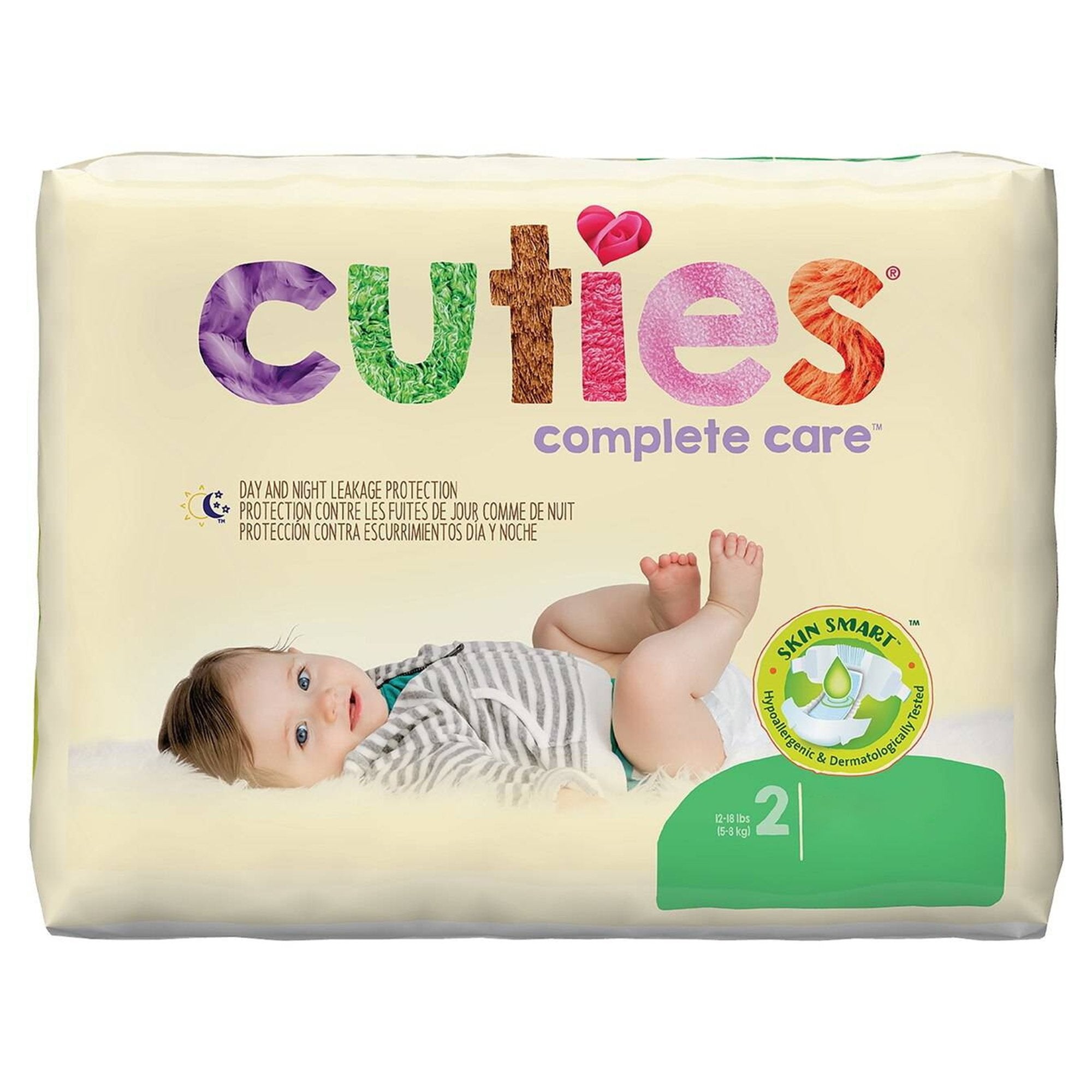 Cuties Complete Care Diapers, Size 2 (200 Units)