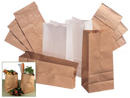 General Supply Brown Grocery Bag, Size 4 (500 Units)