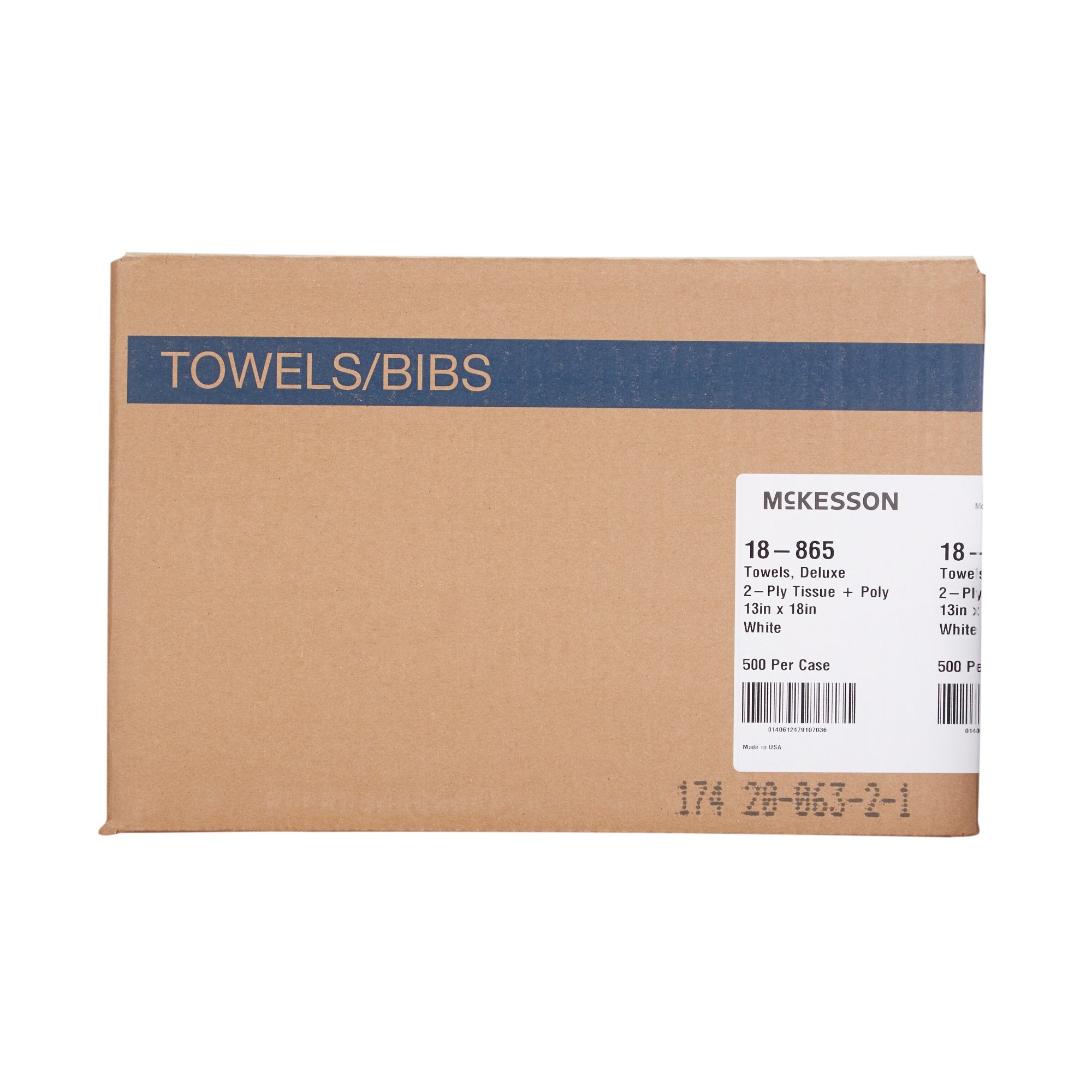 McKesson Nonsterile White Procedure Towels, 13 x 18 Inch (500 Units)