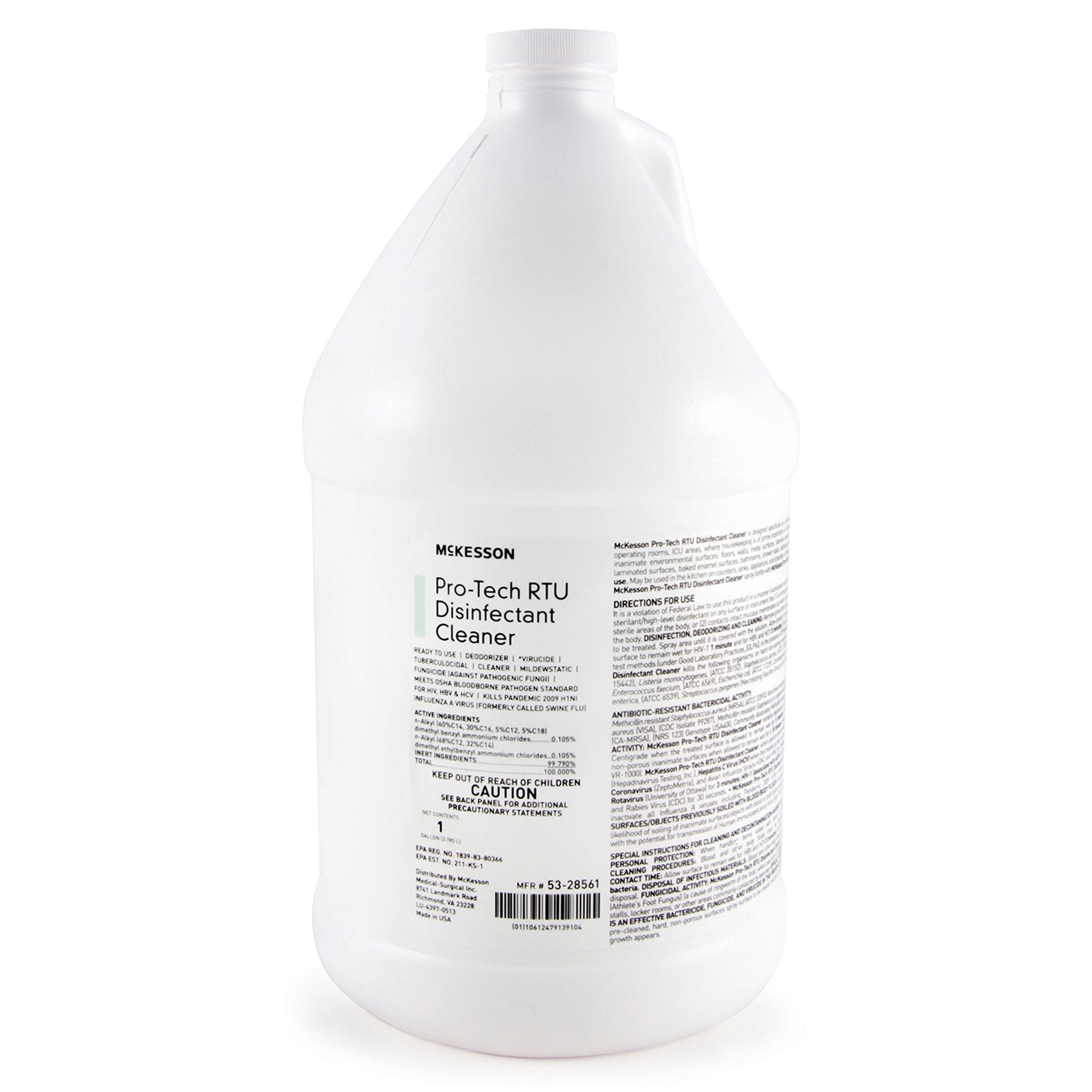 McKesson Pro-Tech Surface Disinfectant Cleaner Alcohol-Based Liquid, Non-Sterile, Floral Scent, 1 gal Jug (1 Unit)