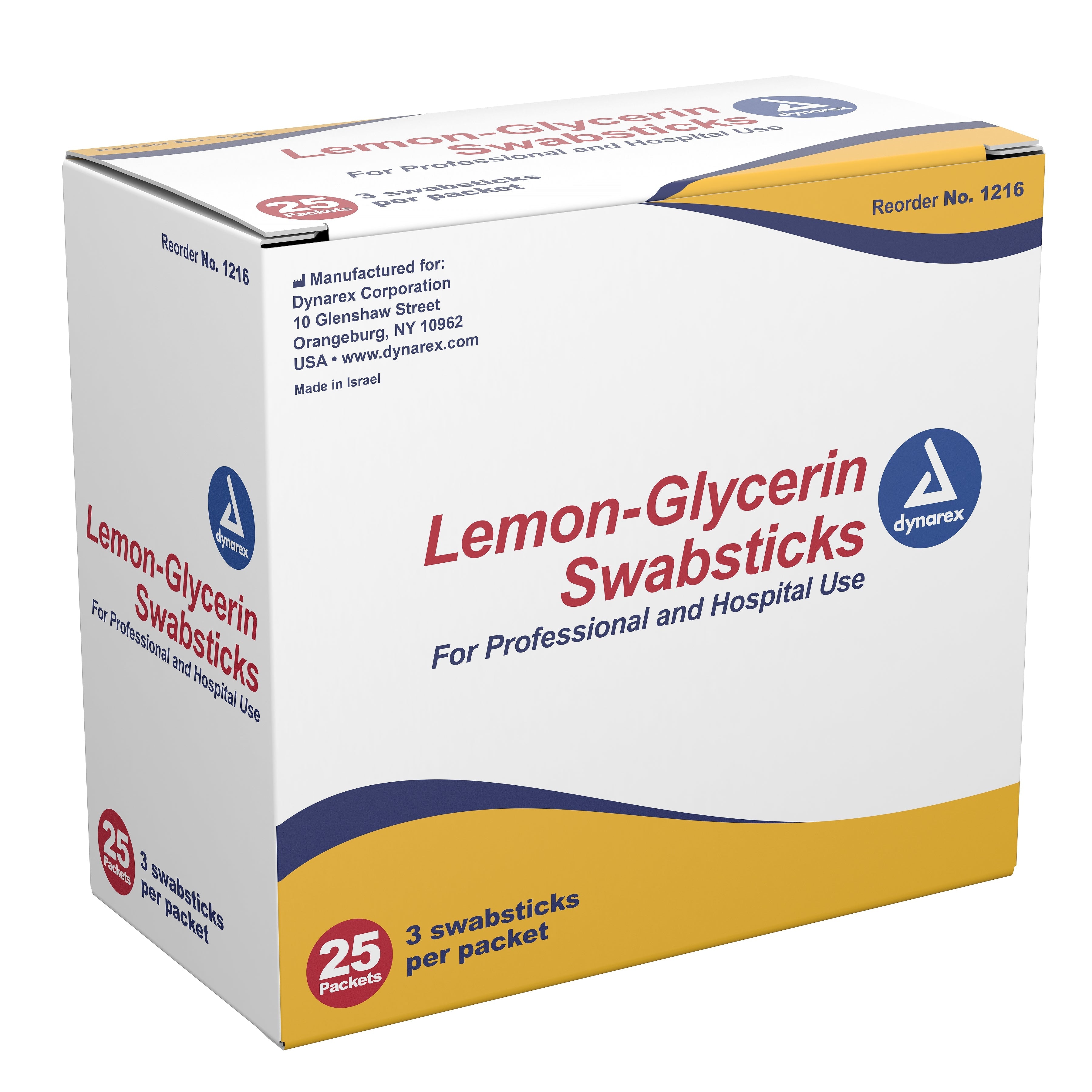 dynarex® Lemon-Glycerin Oral Swabsticks (1 Unit)