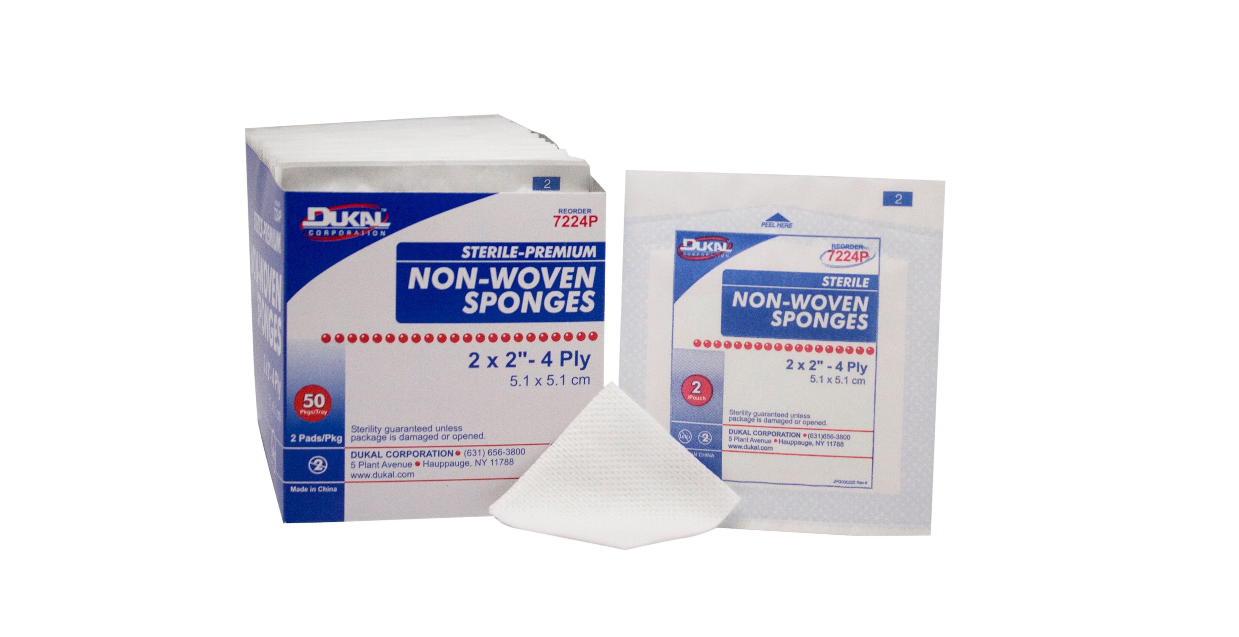 Clinisorb Sterile Nonwoven Sponge, 2 x 2 Inch (50 Units)