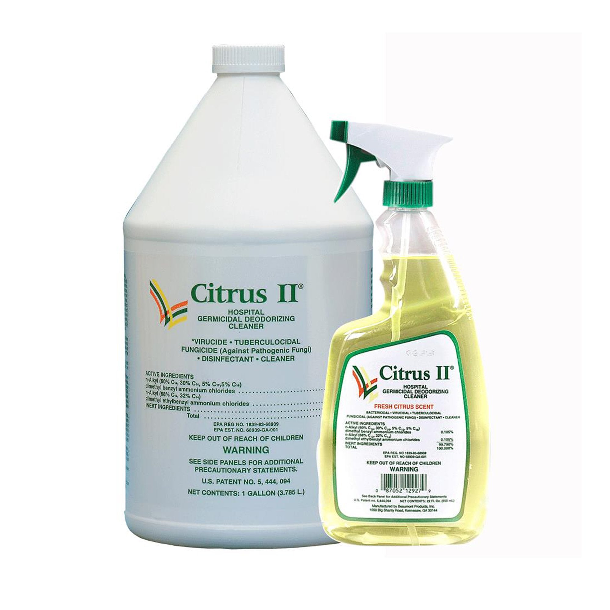 Citrus II® Surface Disinfectant Cleaner, 22 oz Spray Bottle (12 Units)