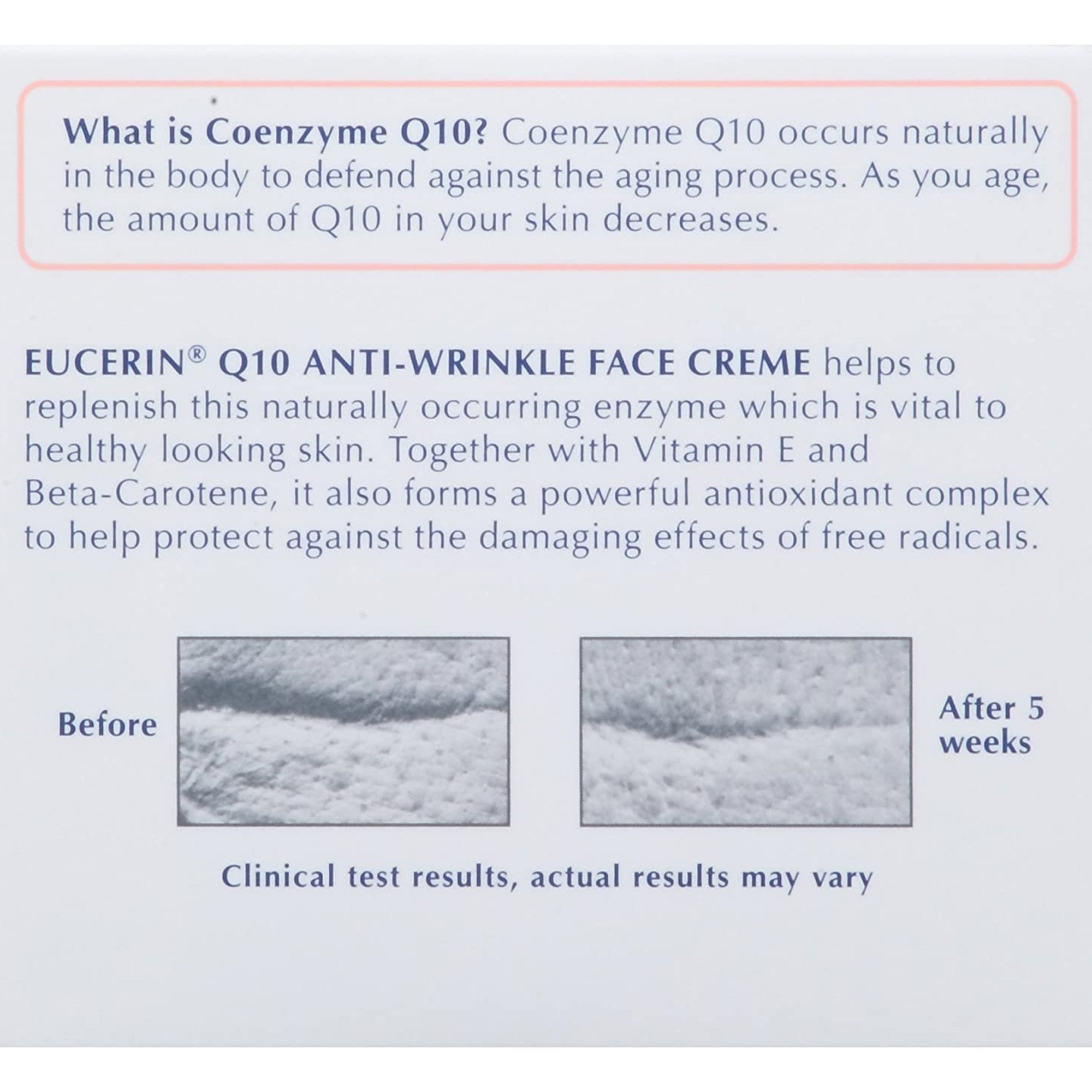 Eucerin® Q10 Anti-Wrinkle Sensitive Skin Face Cream, 1.7 oz. (1 Unit)