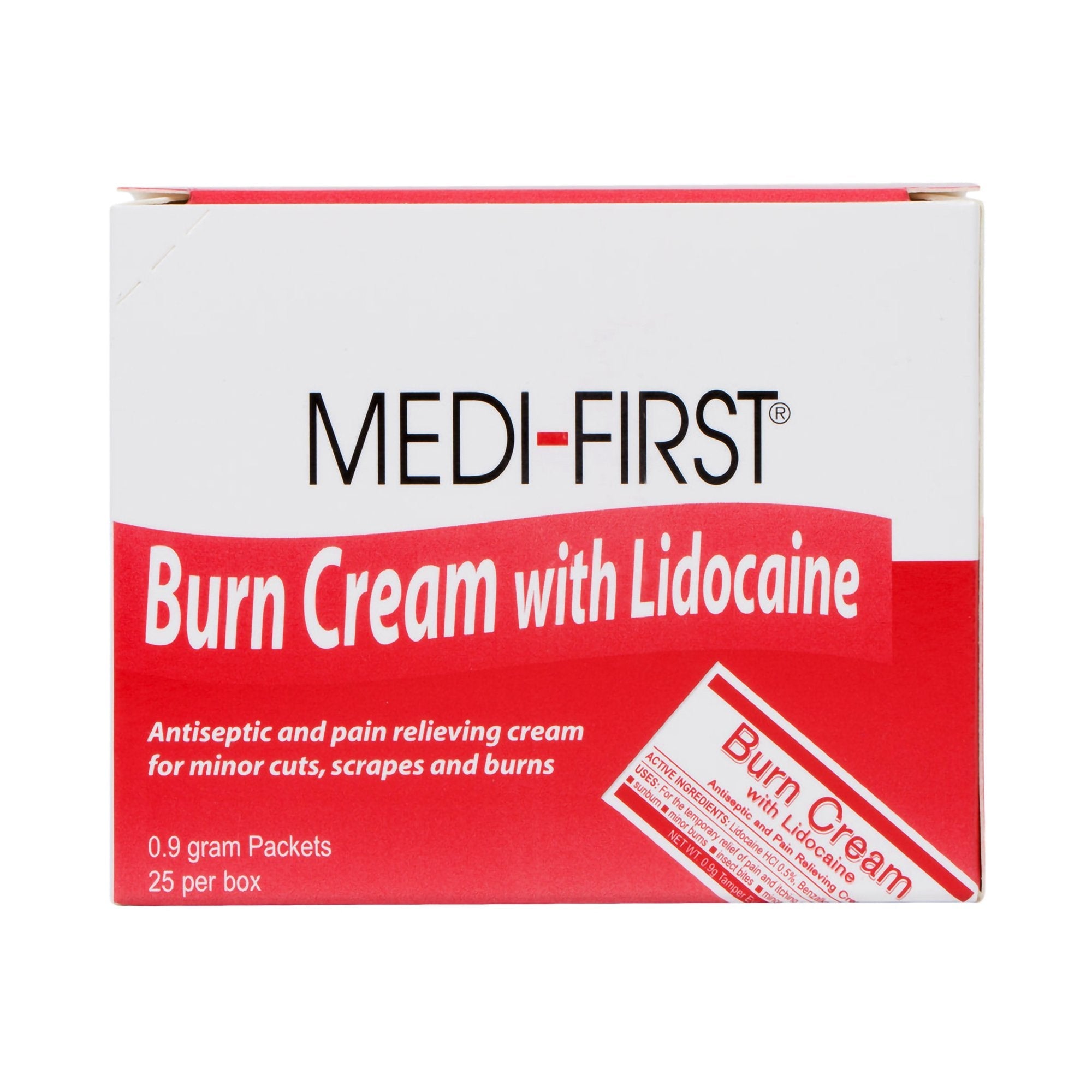 Medi-First® Benzalkonium Chloride / Lidocaine Burn Relief (25 Units)