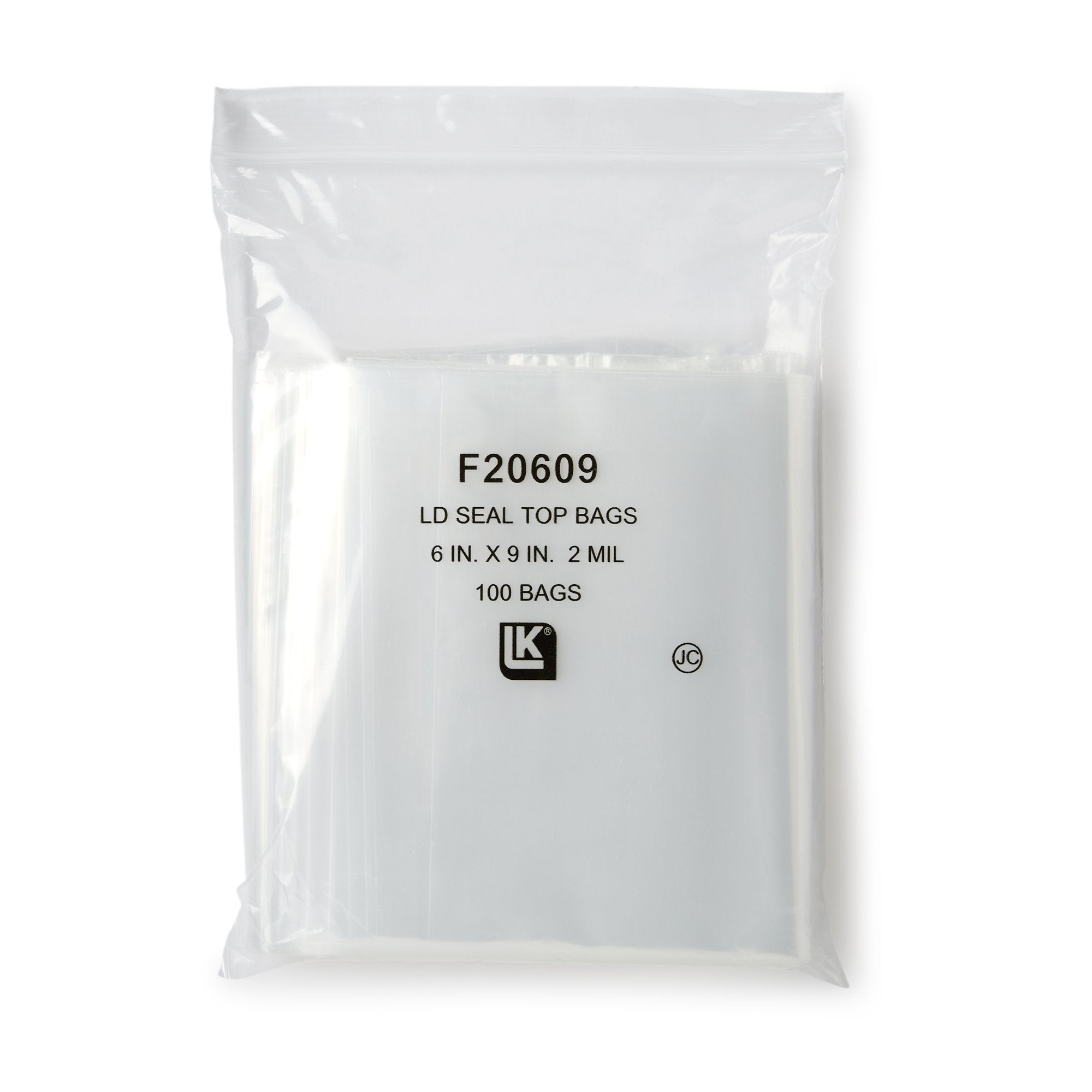 LK® Clear Line Zipper Reclosable Bag, 6 x 9 Inch (1000 Units)