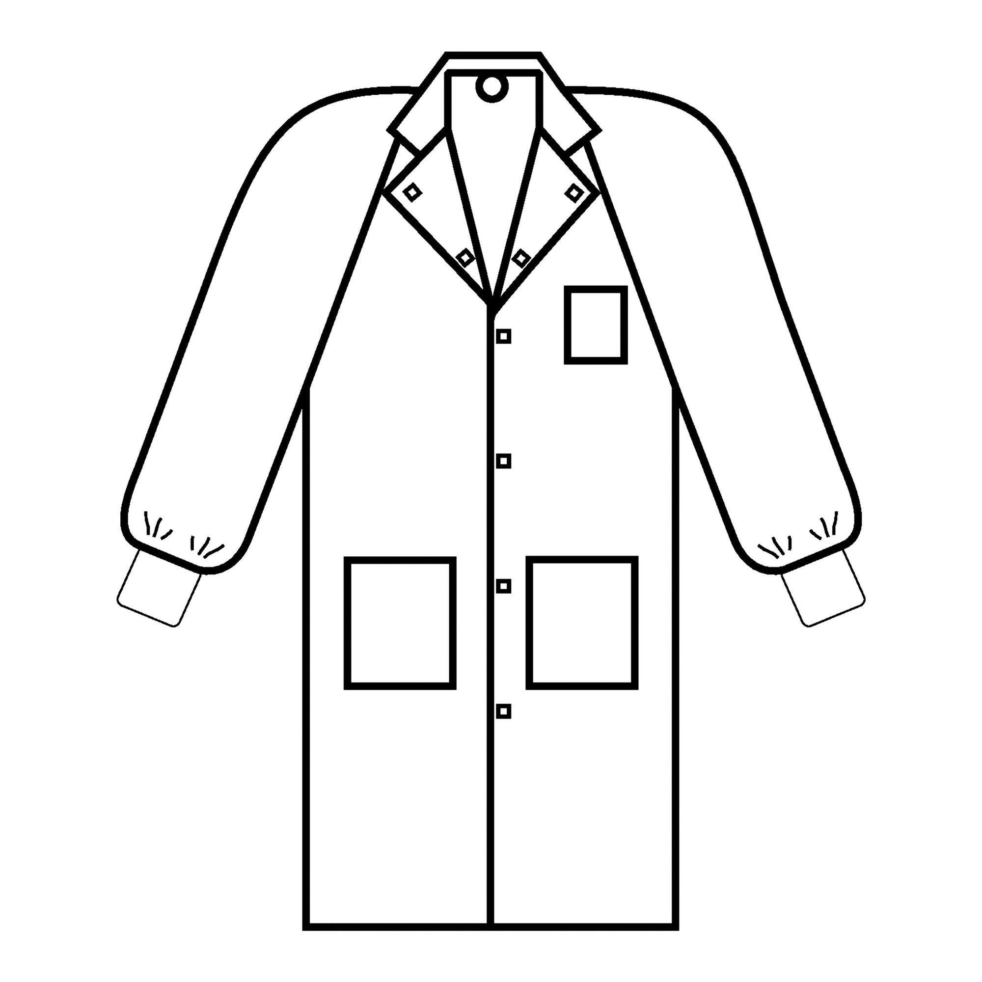 Universal Precautions Lab Coat (25 Units)