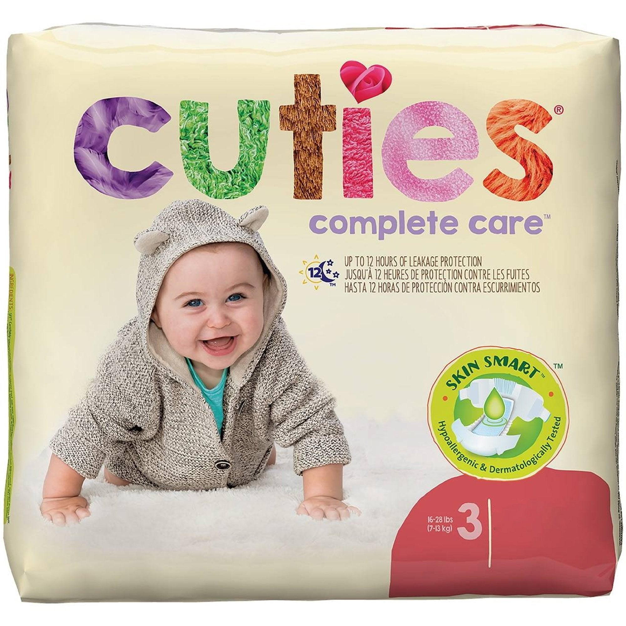 Cuties Complete Care Diapers, Size 3 (200 Units)