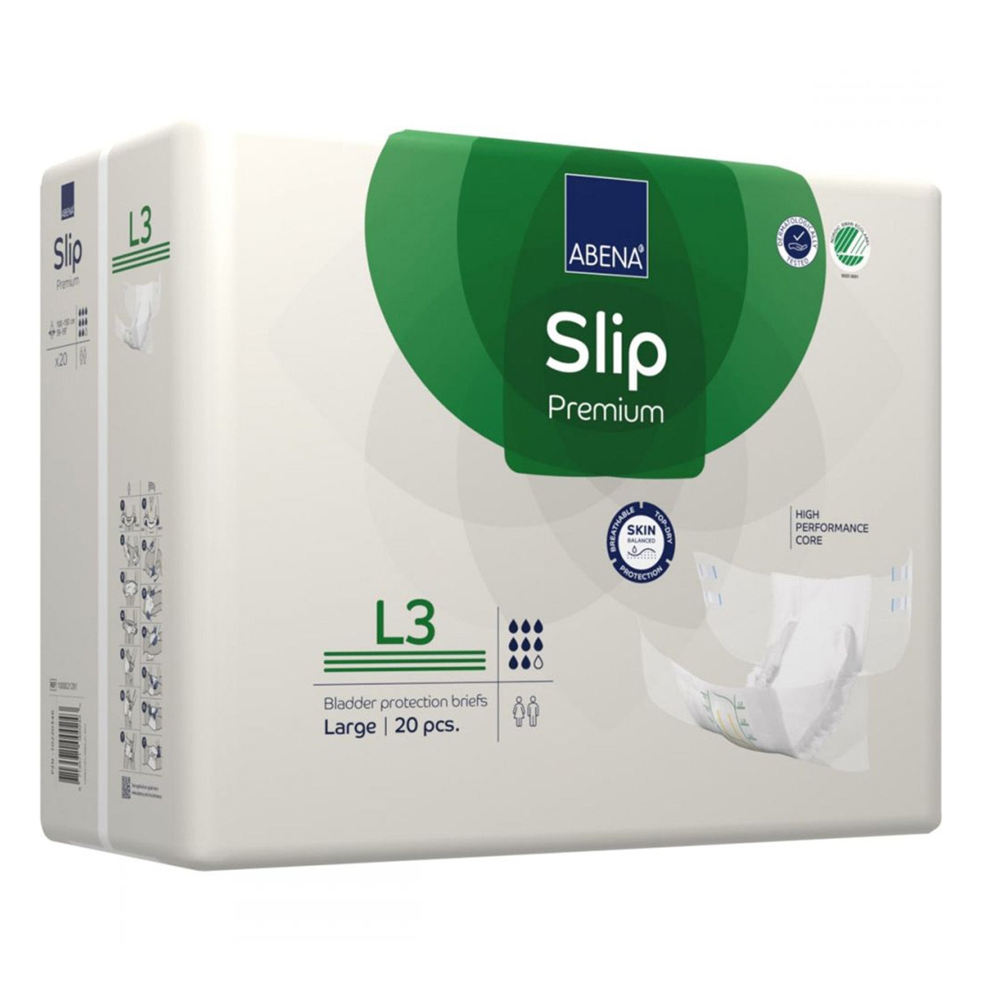 Abena® Slip Premium L3 Incontinence Brief, Large (80 Units)