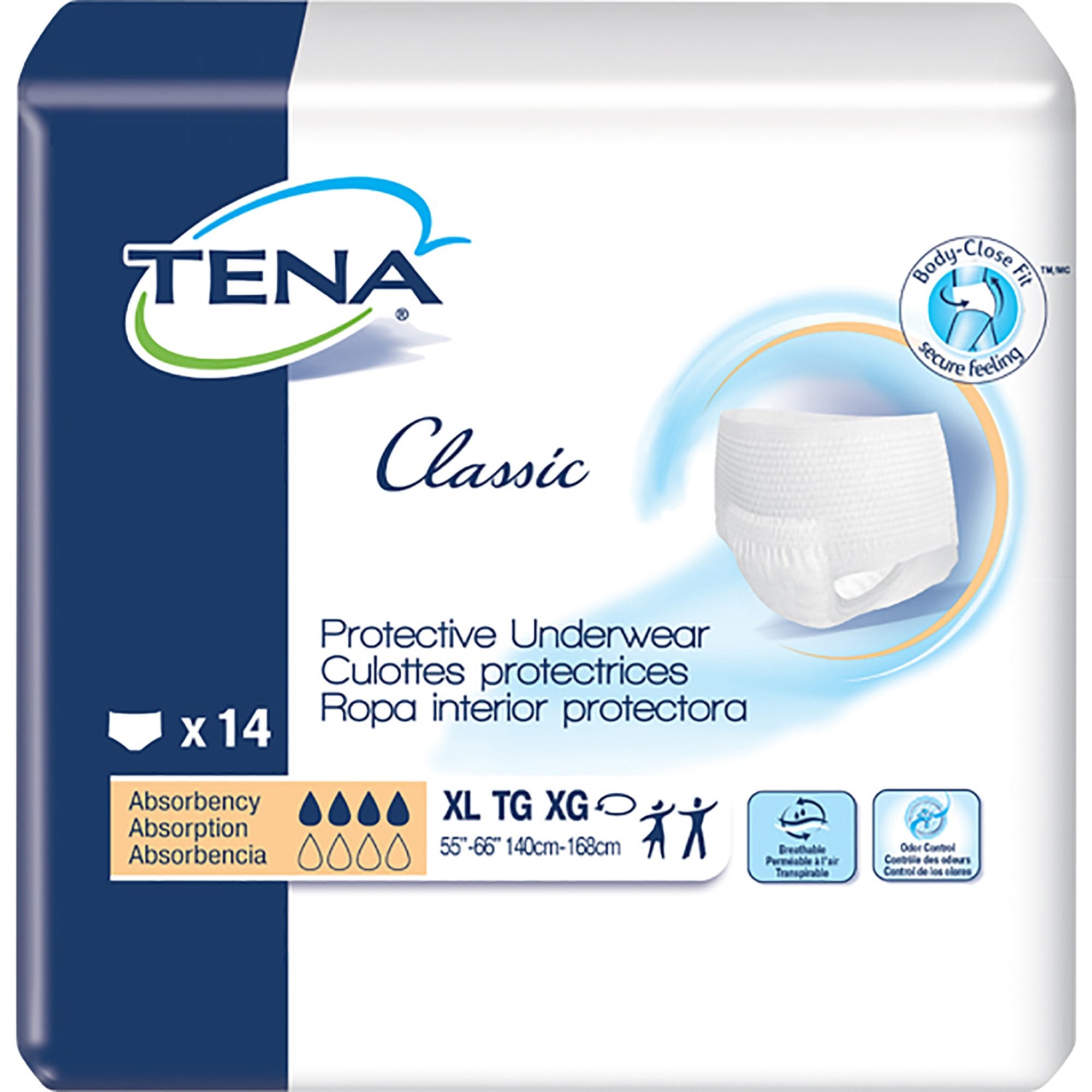 Tena® Classic Absorbent Underwear, Extra Large (14 Units)