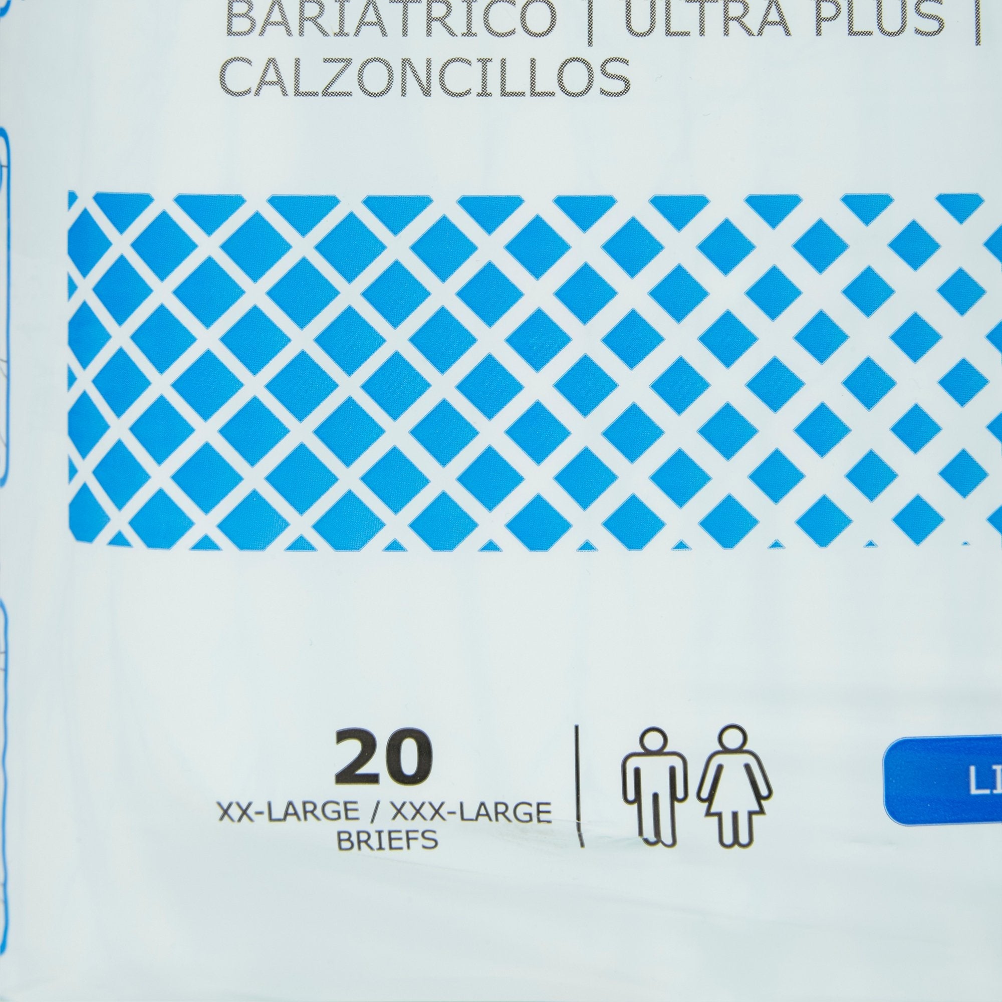 McKesson Ultra Plus Stretch Bariatric Briefs, 2XL/3XL, 20 Pack – Heavy Absorbency