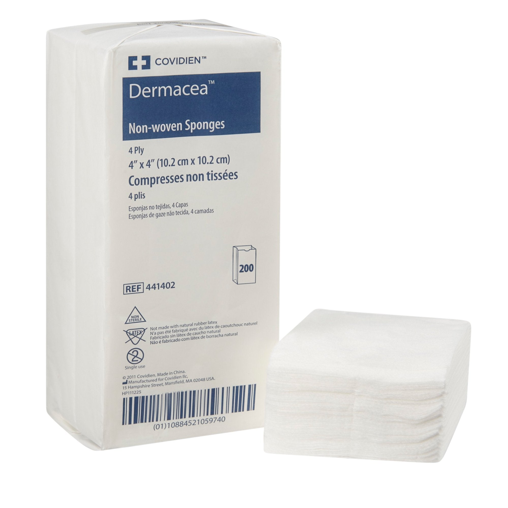 Dermacea™ Nonwoven Sponge, 4 x 4 Inch (2000 Units)