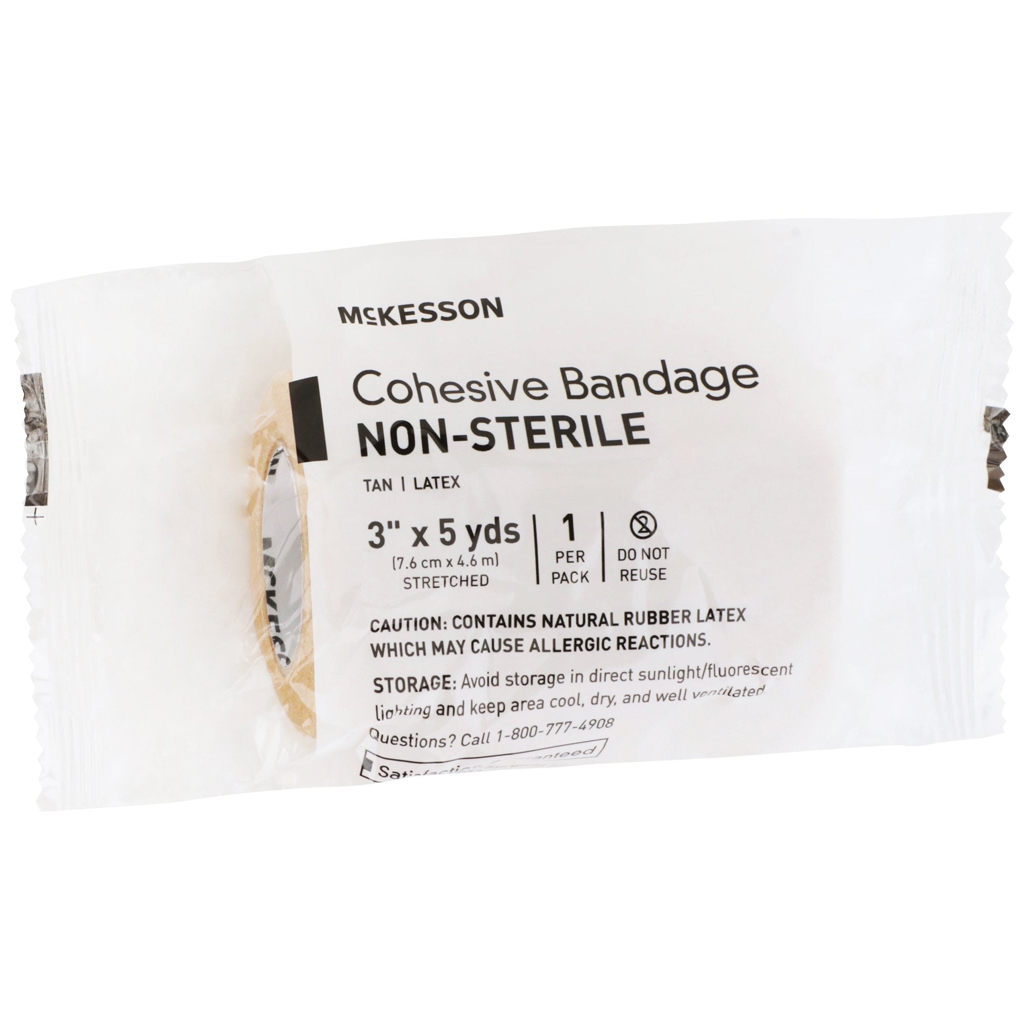 McKesson Self-adherent Closure Cohesive Bandage, 3 Inch x 5 Yard (1 Unit)