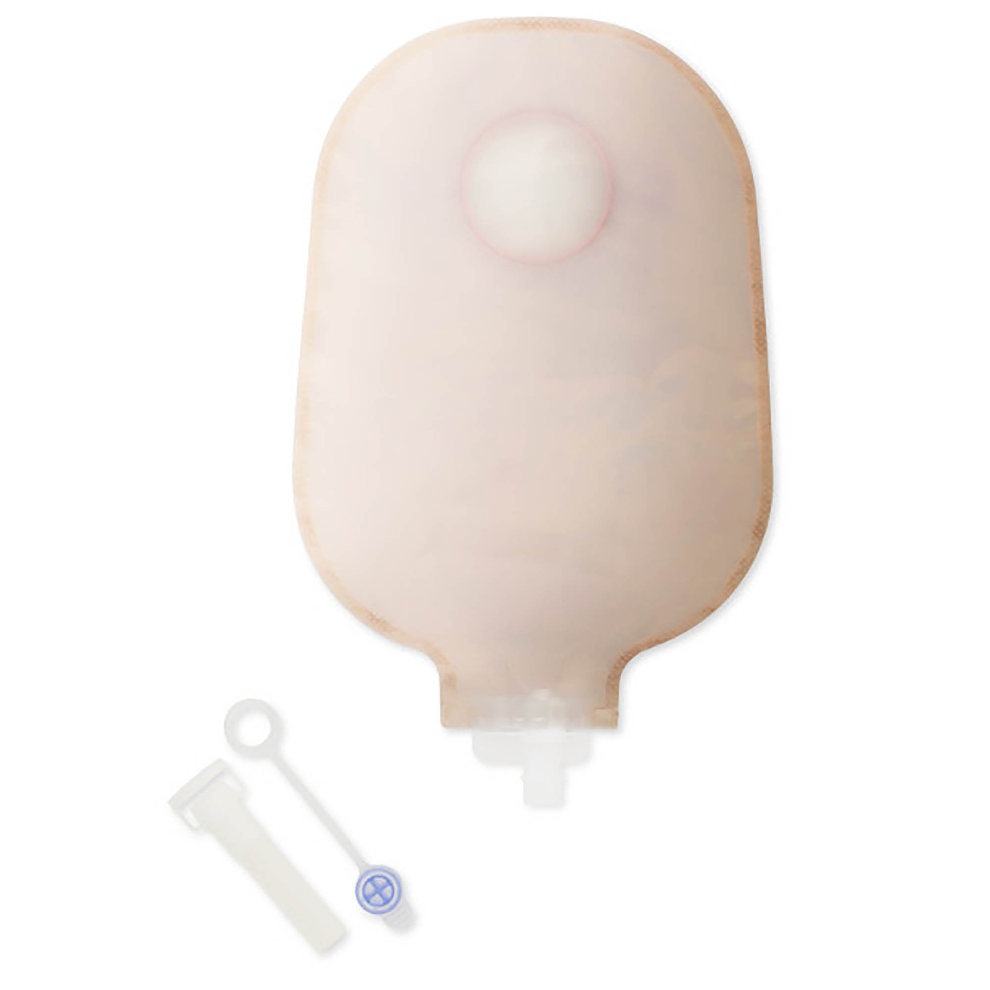 New Image™ Two-Piece Drainable Transparent Urostomy Pouch, 9 Inch Length, 2¼ Inch Flange (10 Units)