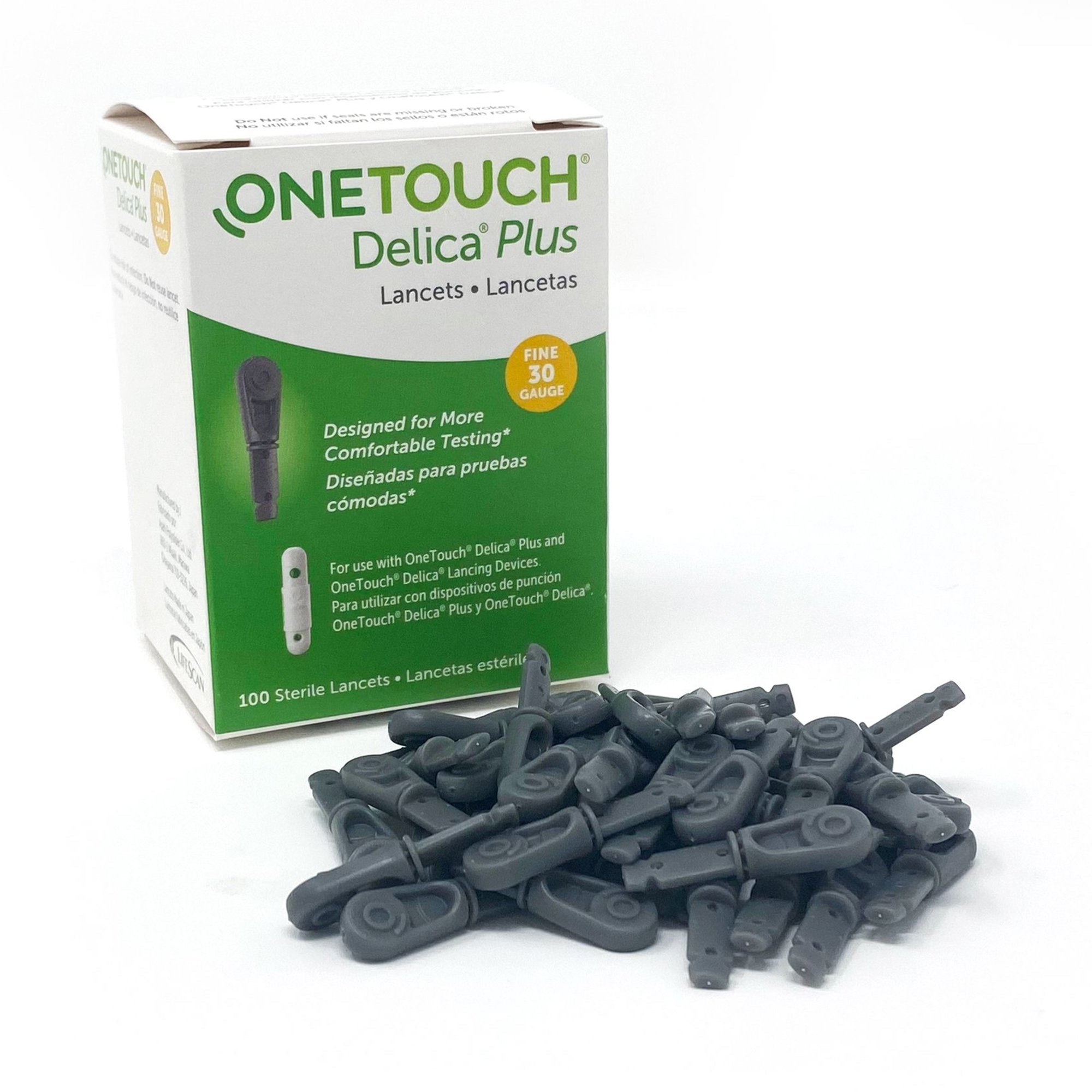 Lancet for Lancing Device OneTouch® 30 Gauge Non-Safety Twist Off Cap Finger (100 Units)