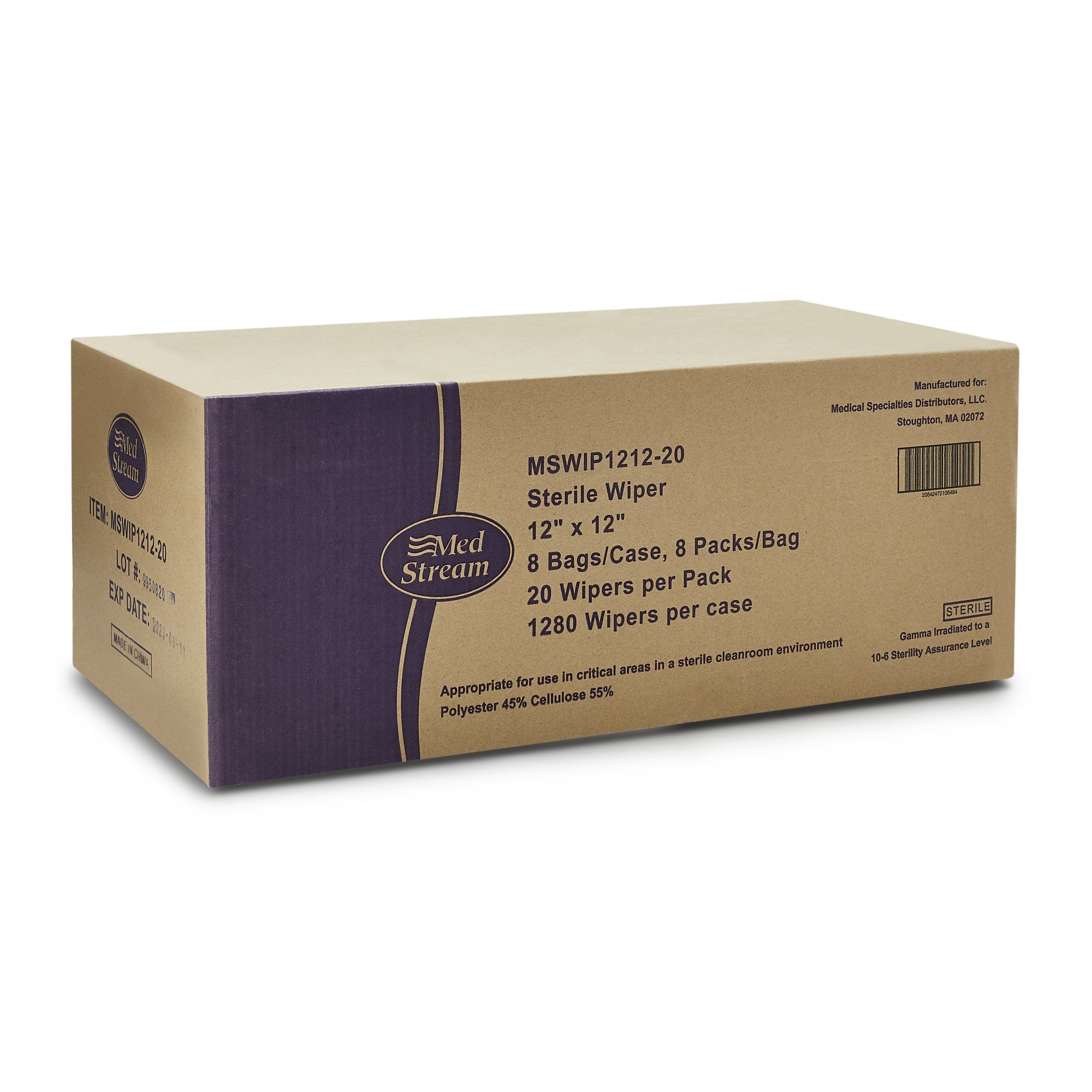 McKesson Cleanroom Wipes, 12 x 12 in. (20 Units)