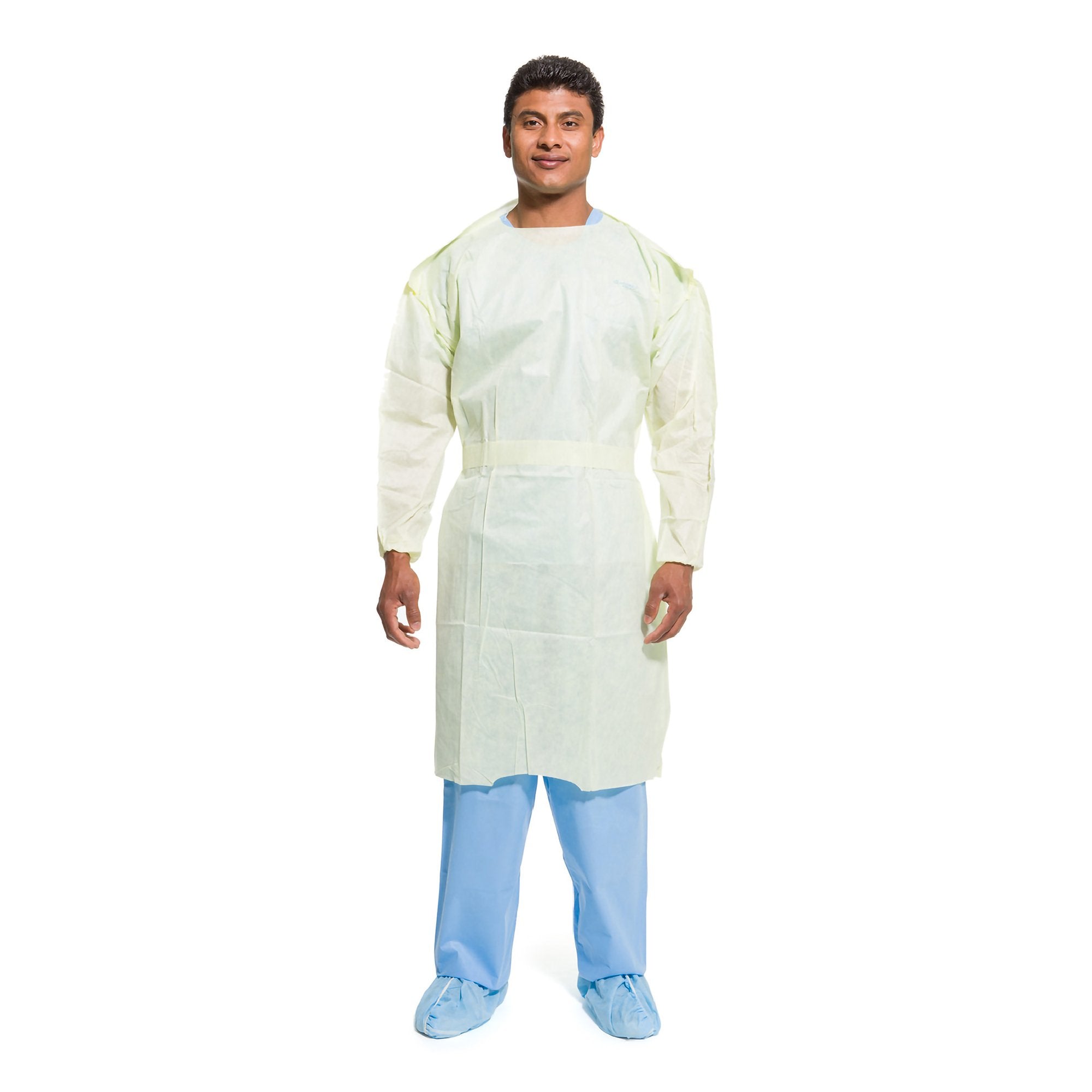 Halyard Protective Procedure Gown, Large, Yellow (100 Units)