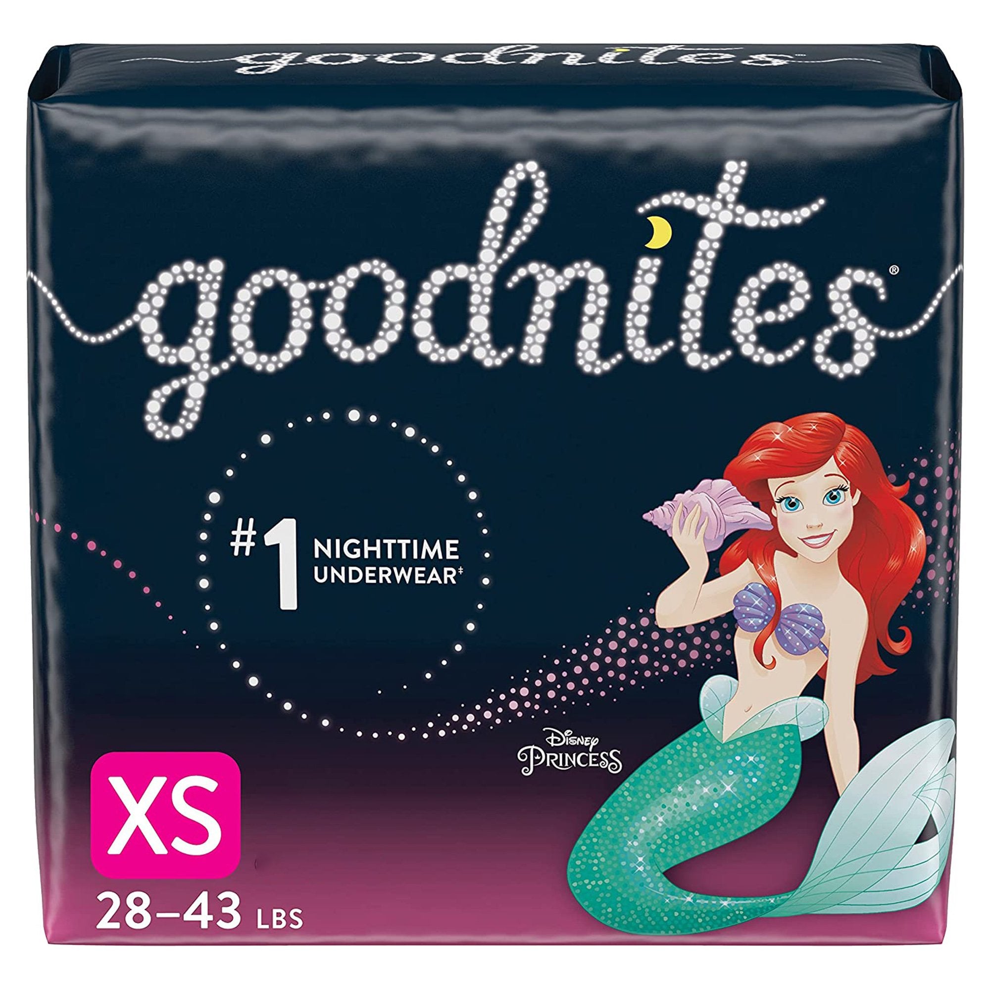 Goodnites® Girls Heavy Absorbency Nighttime Underwear, X-Small (22 Units)