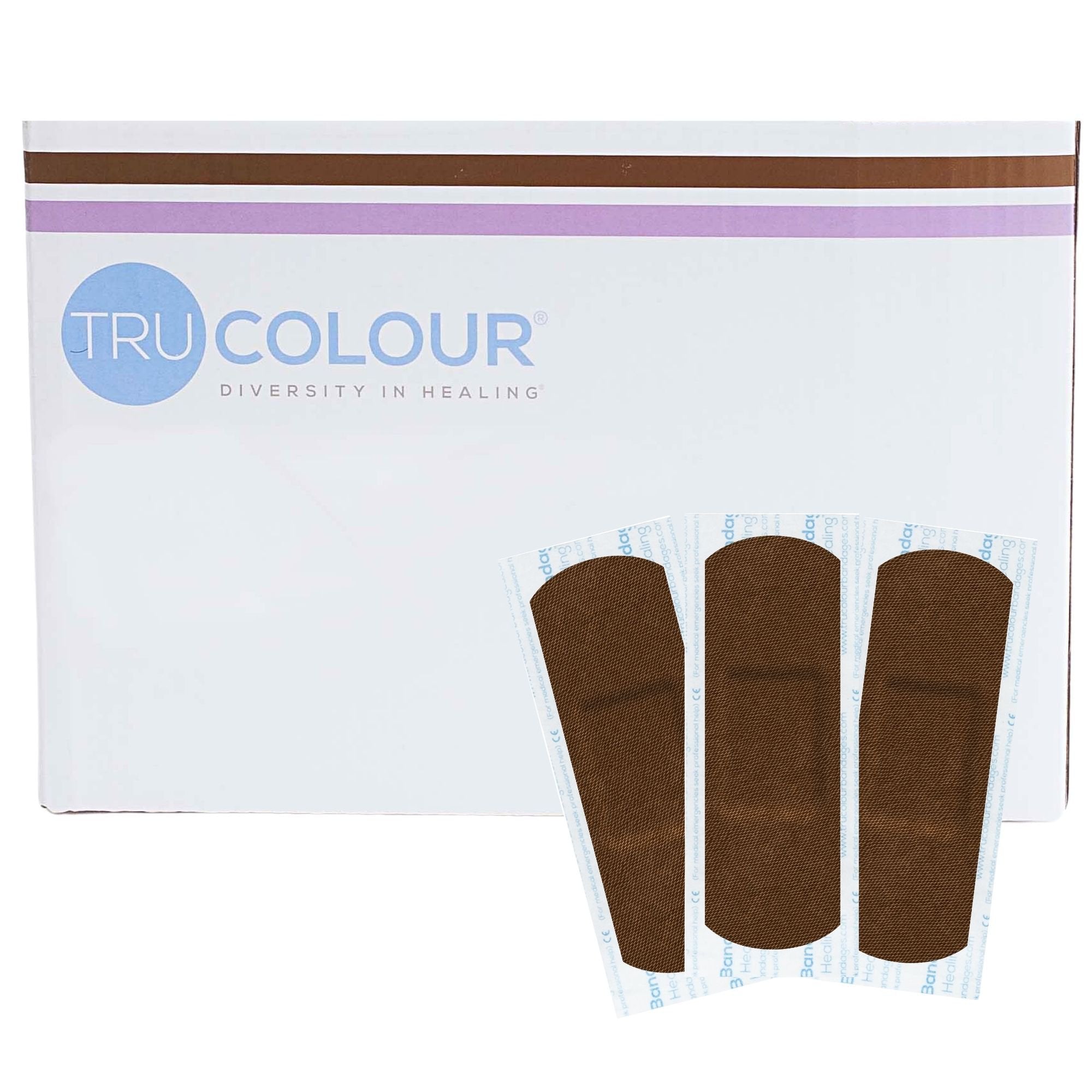 TruColour® Dark Brown Adhesive Strip, 1 x 3 Inch (1500 Units)