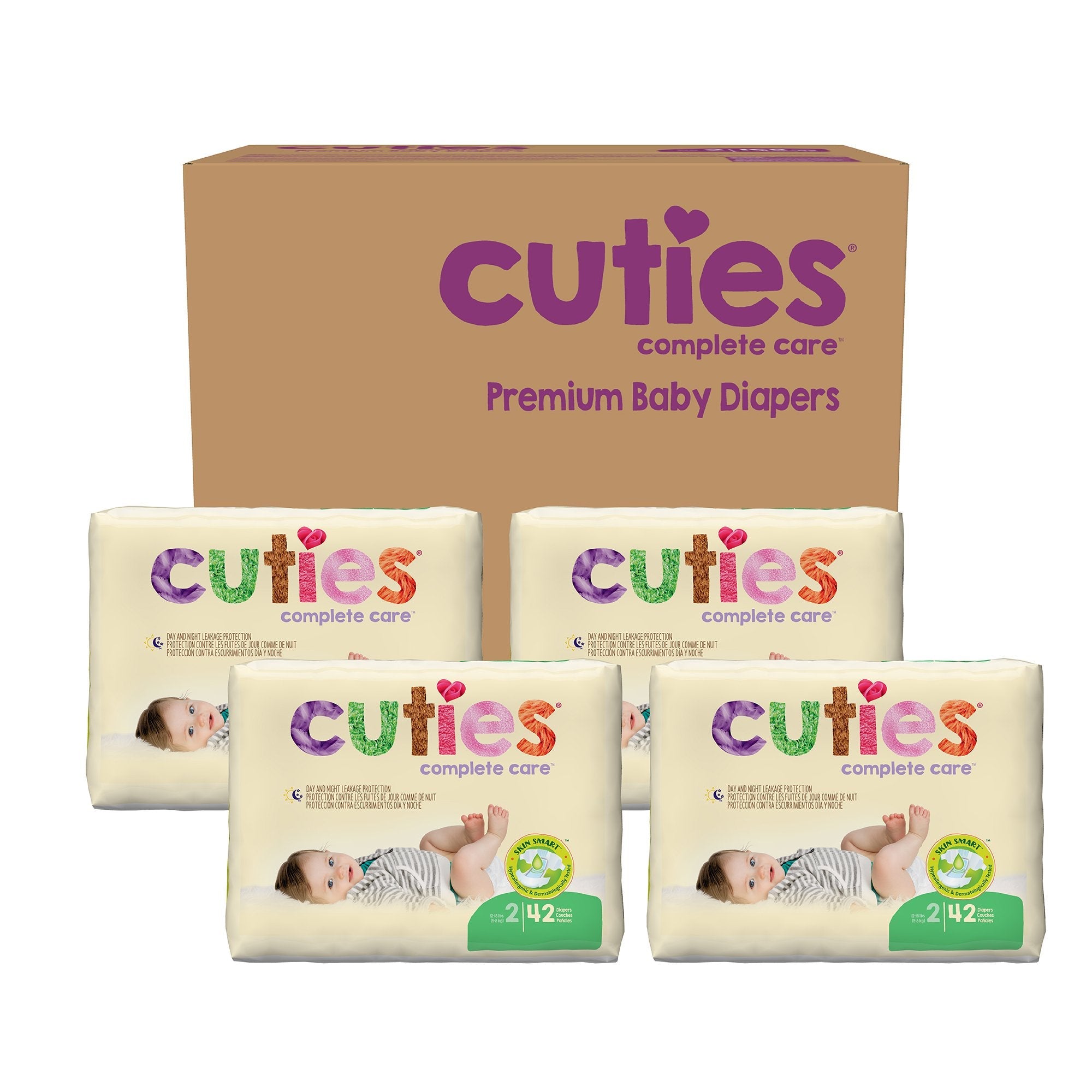 Cuties® Premium Diaper, Size 2 (4 Units)