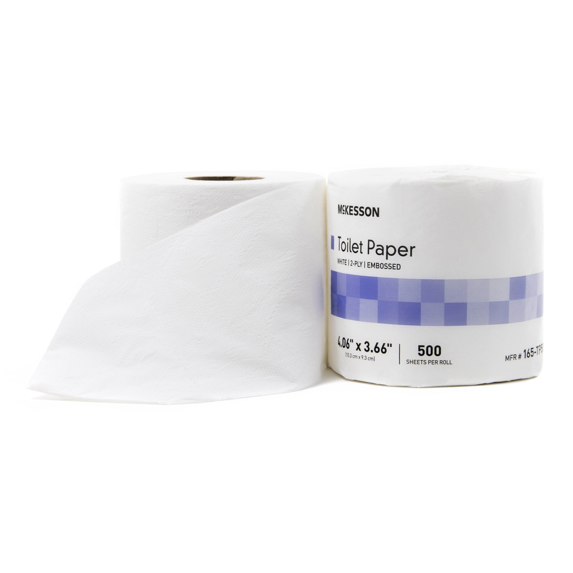 McKesson Toilet Tissue 2-Ply Standard Rolls - Bulk Pack of 96, Eco-Friendly