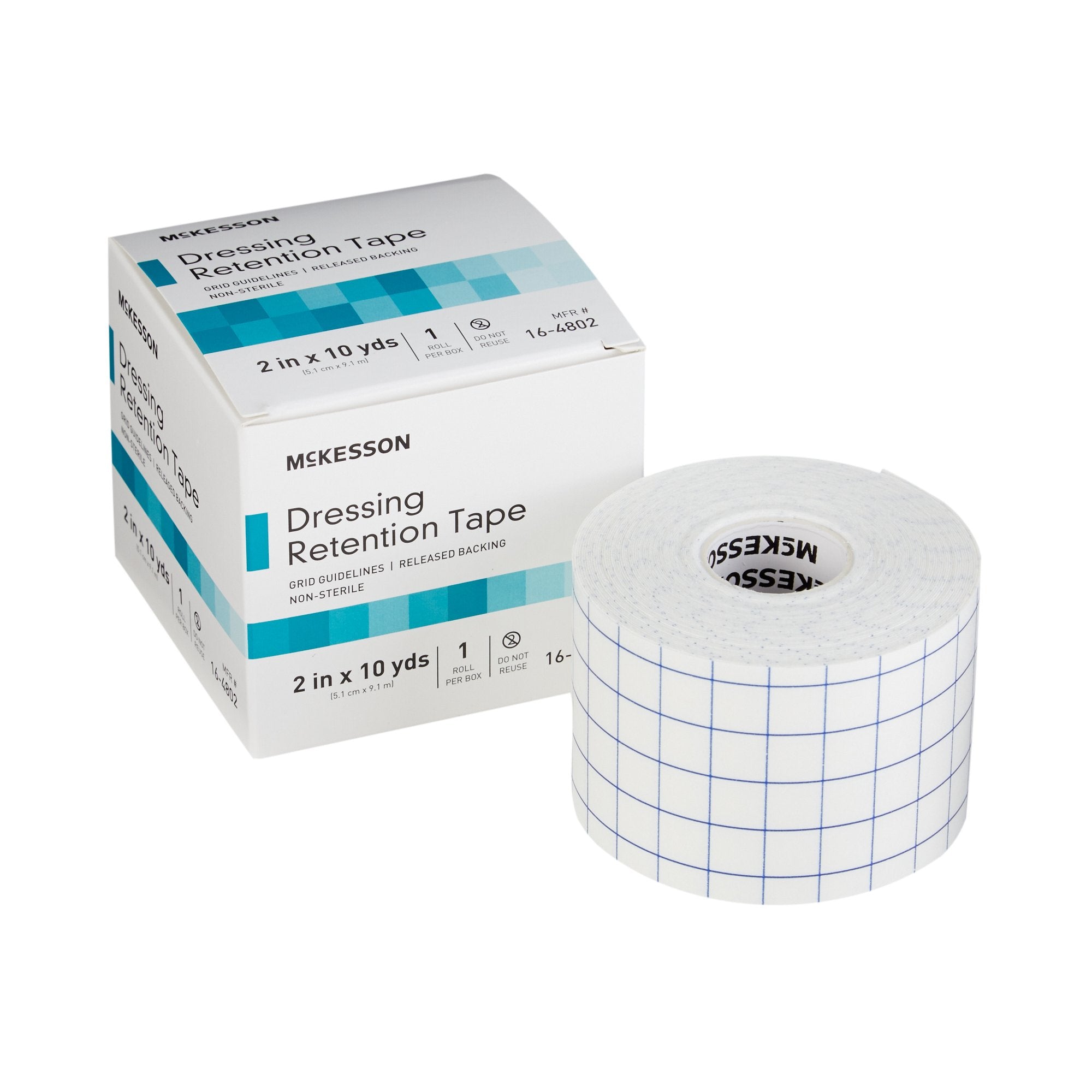 McKesson Nonwoven 2"x10yd Dressing Retention Tape, Water-Resistant, White