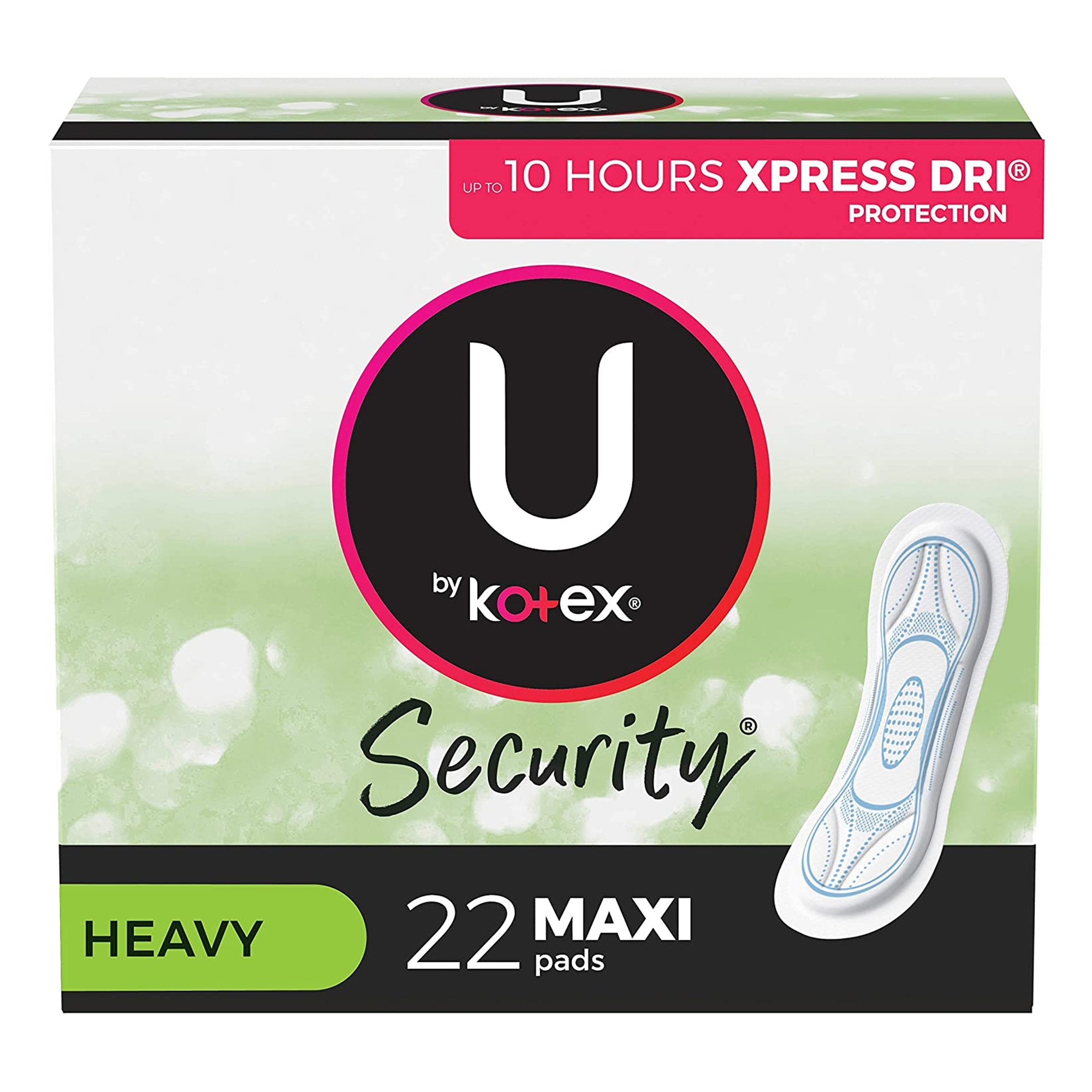 U by Kotex® Security® Maxi Pad, Heavy Absorbency (22 Units)