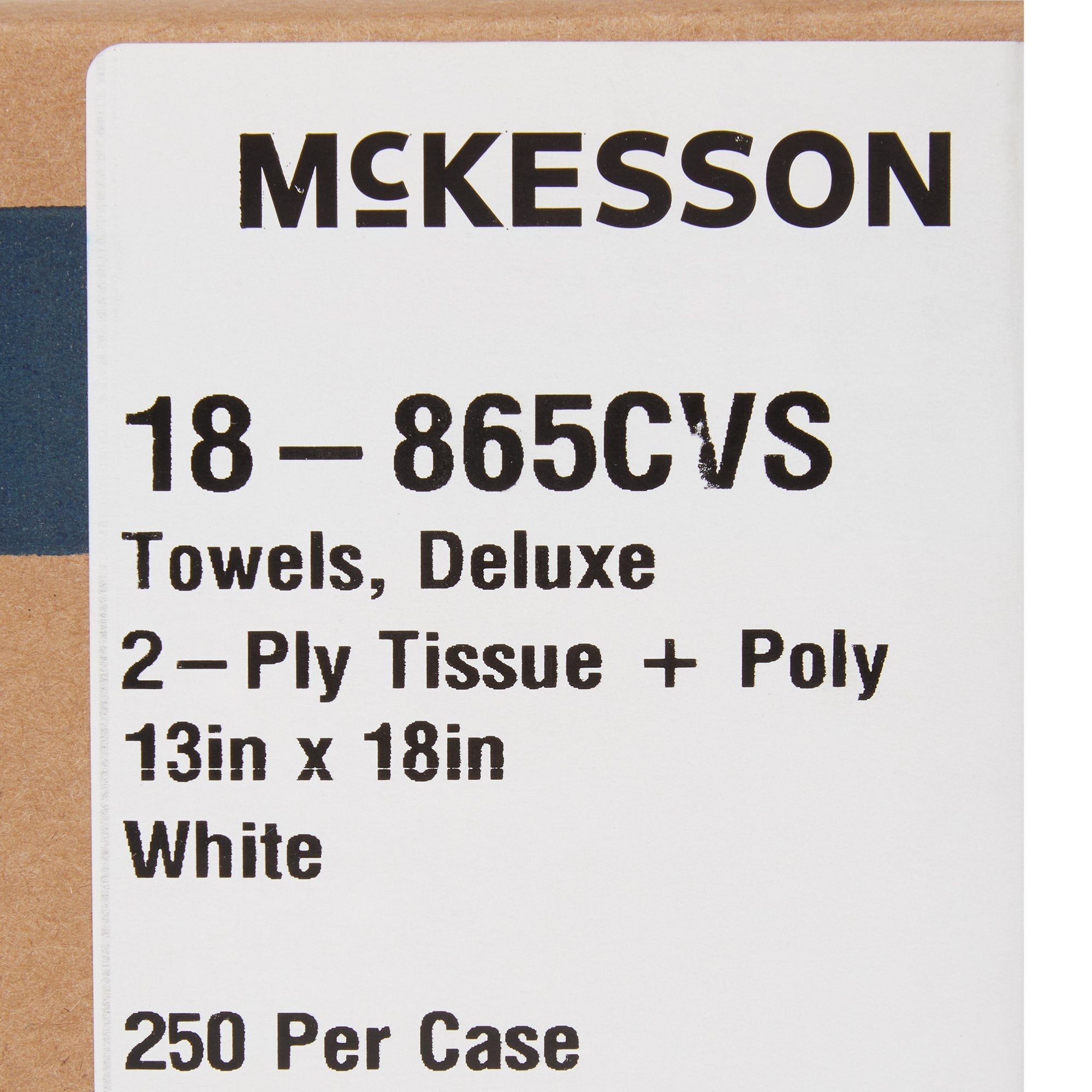 McKesson Deluxe White Procedure Towel, 13 x 18 Inch (250 Units)